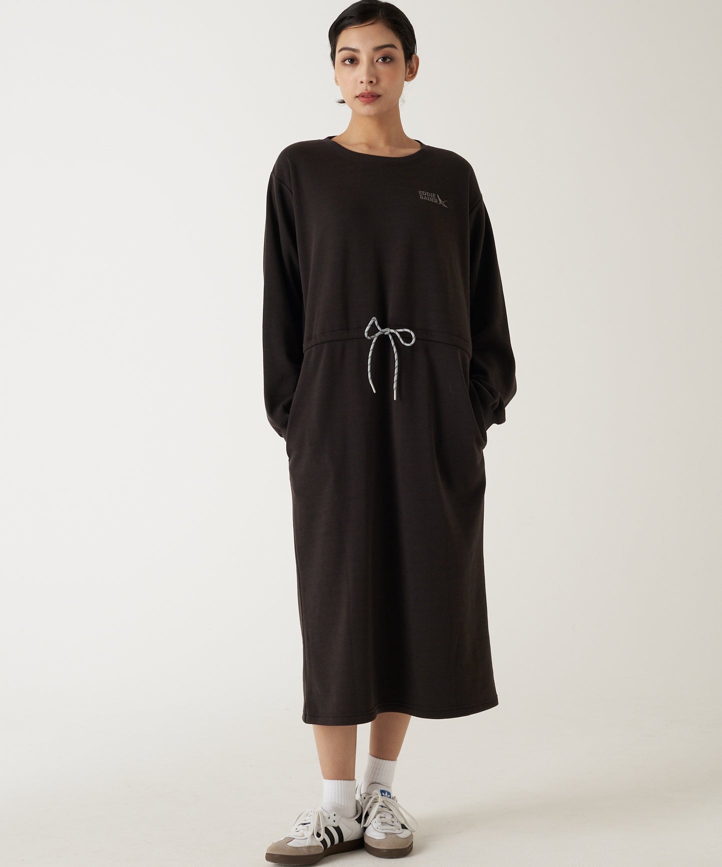 ドローストリング スウェットワンピース/DRAW STRING SWEATSHIRT DRESS