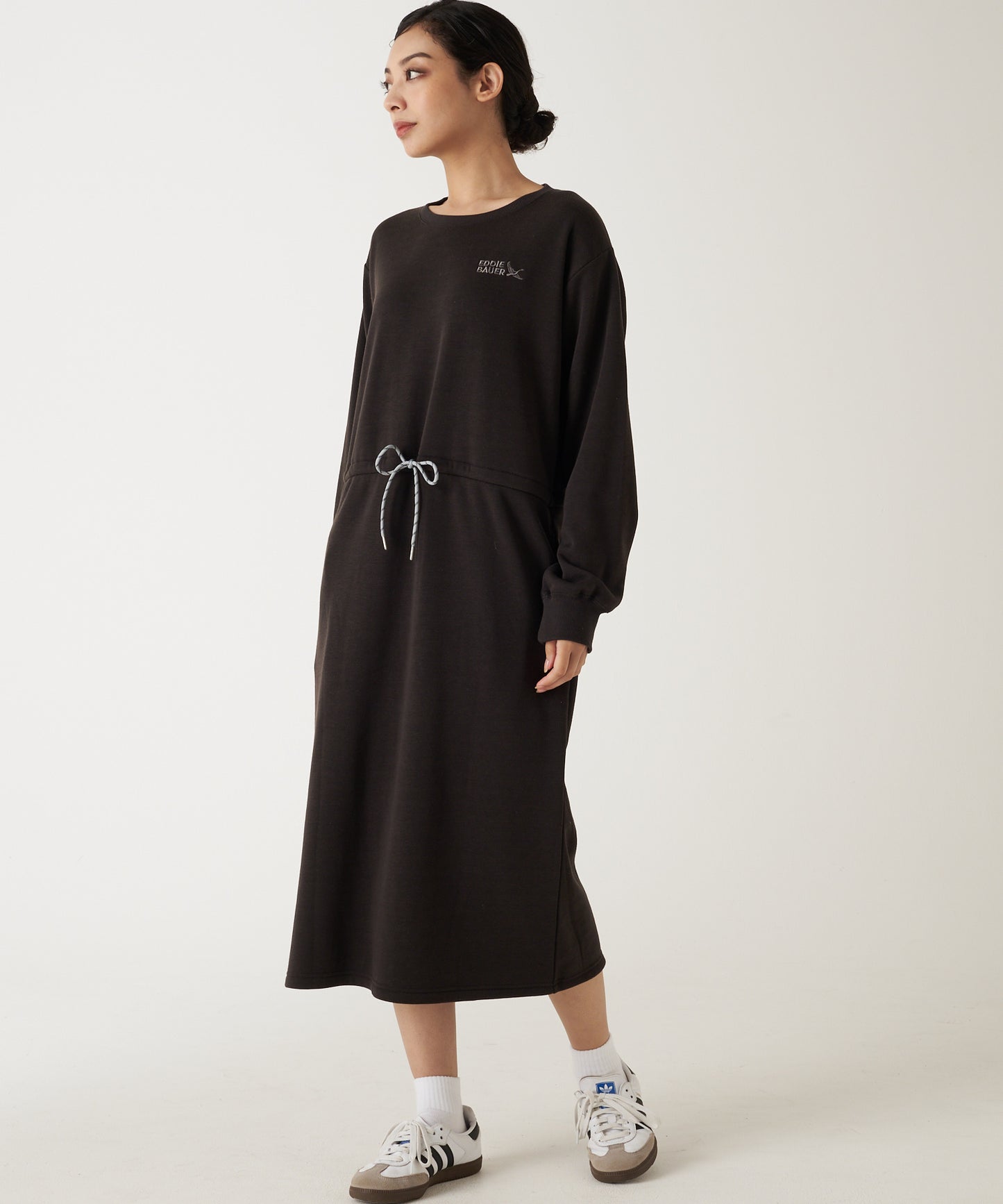 ドローストリング スウェットワンピース/DRAW STRING SWEATSHIRT DRESS