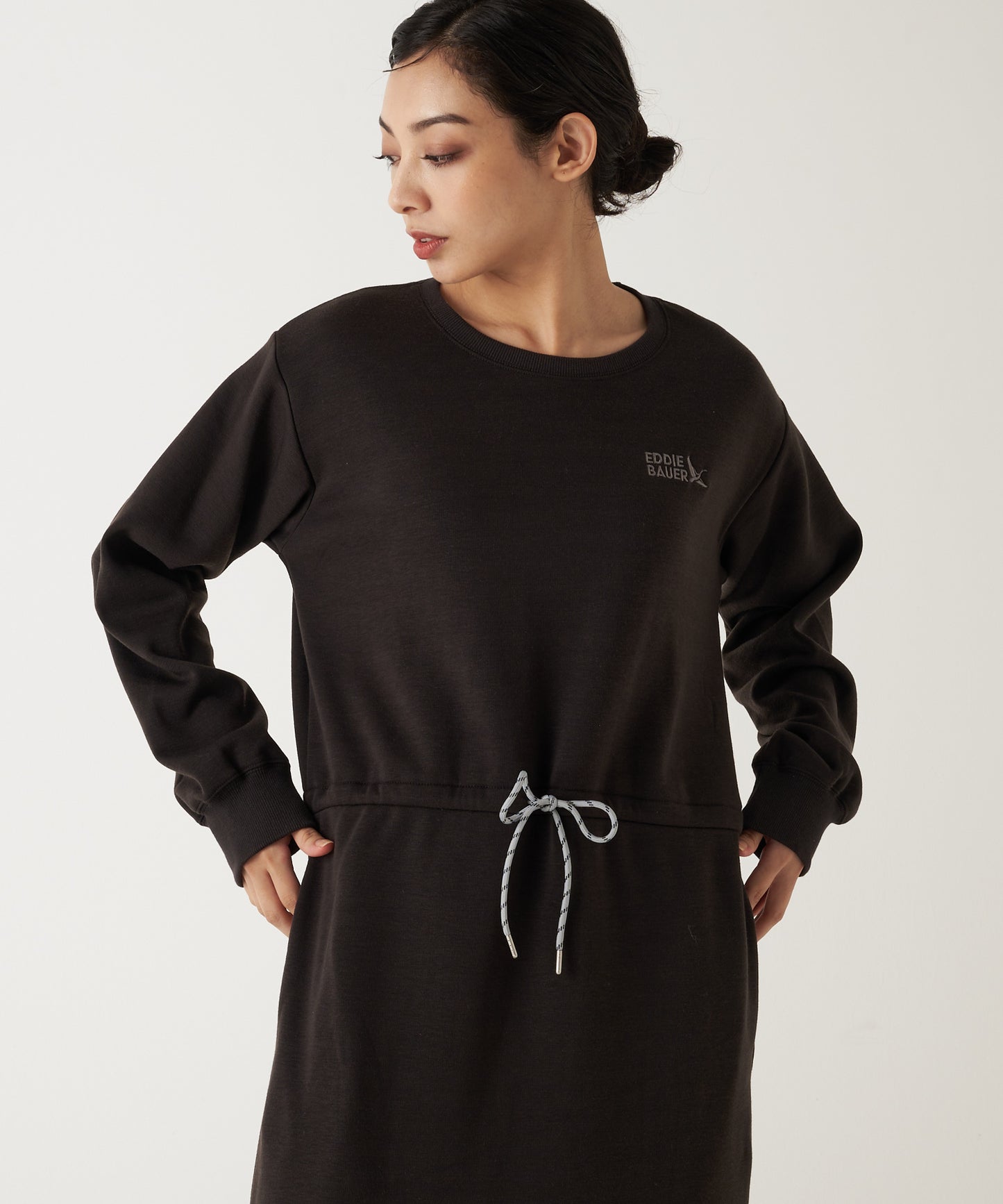 ドローストリング スウェットワンピース/DRAW STRING SWEATSHIRT DRESS