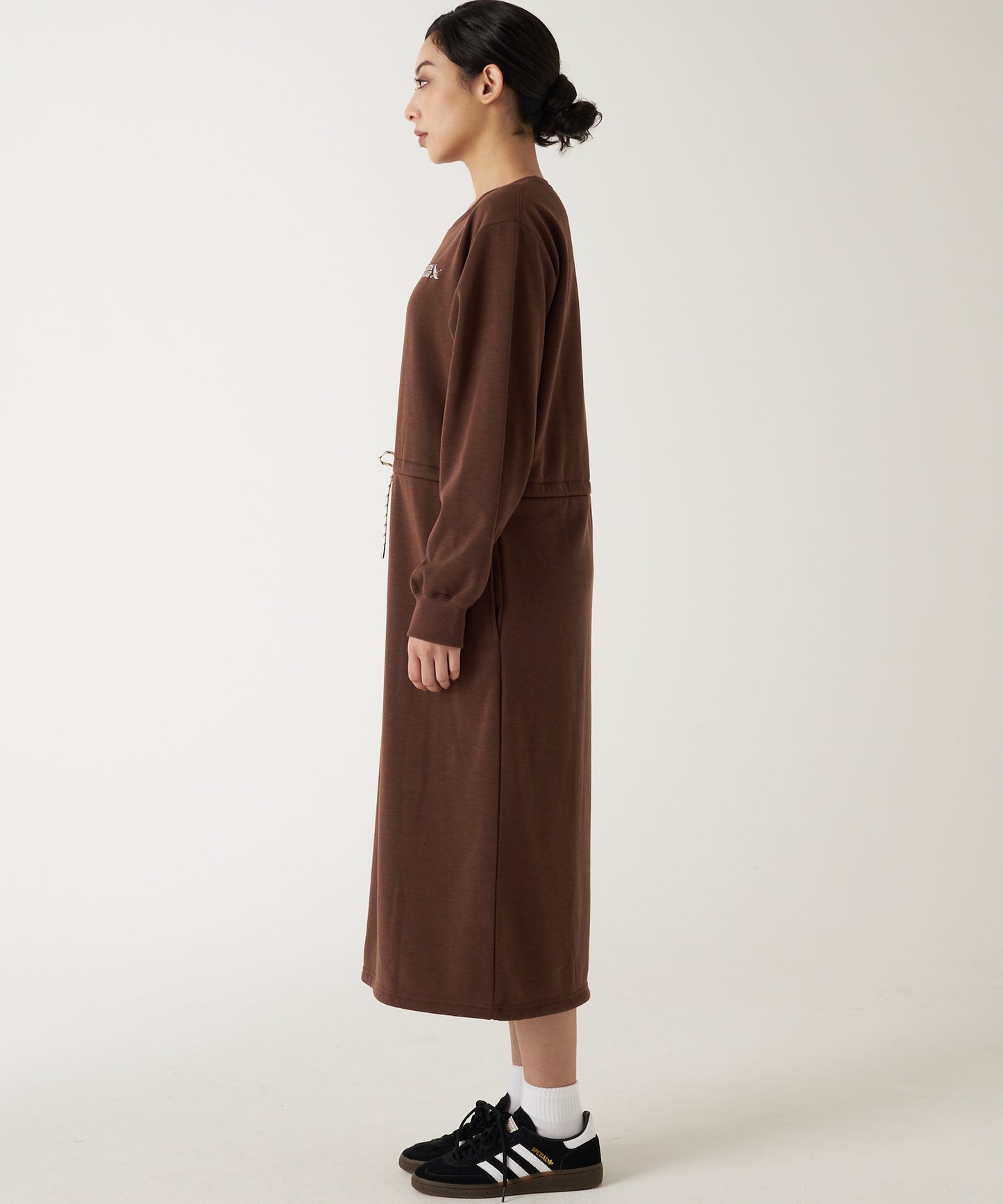 ドローストリング スウェットワンピース/DRAW STRING SWEATSHIRT DRESS