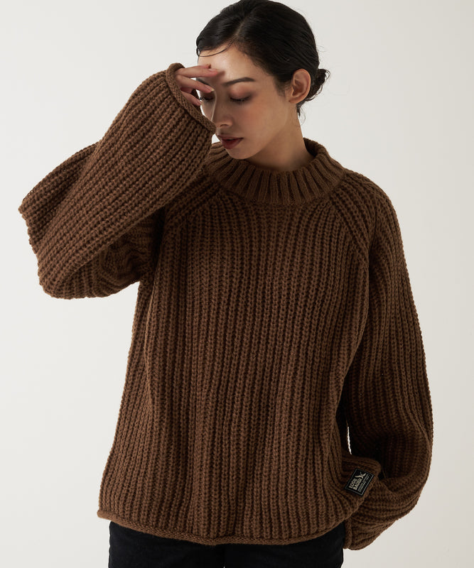 チャンキーニット スウェットクルー/CHUNKY KNIT SWEATER CREW