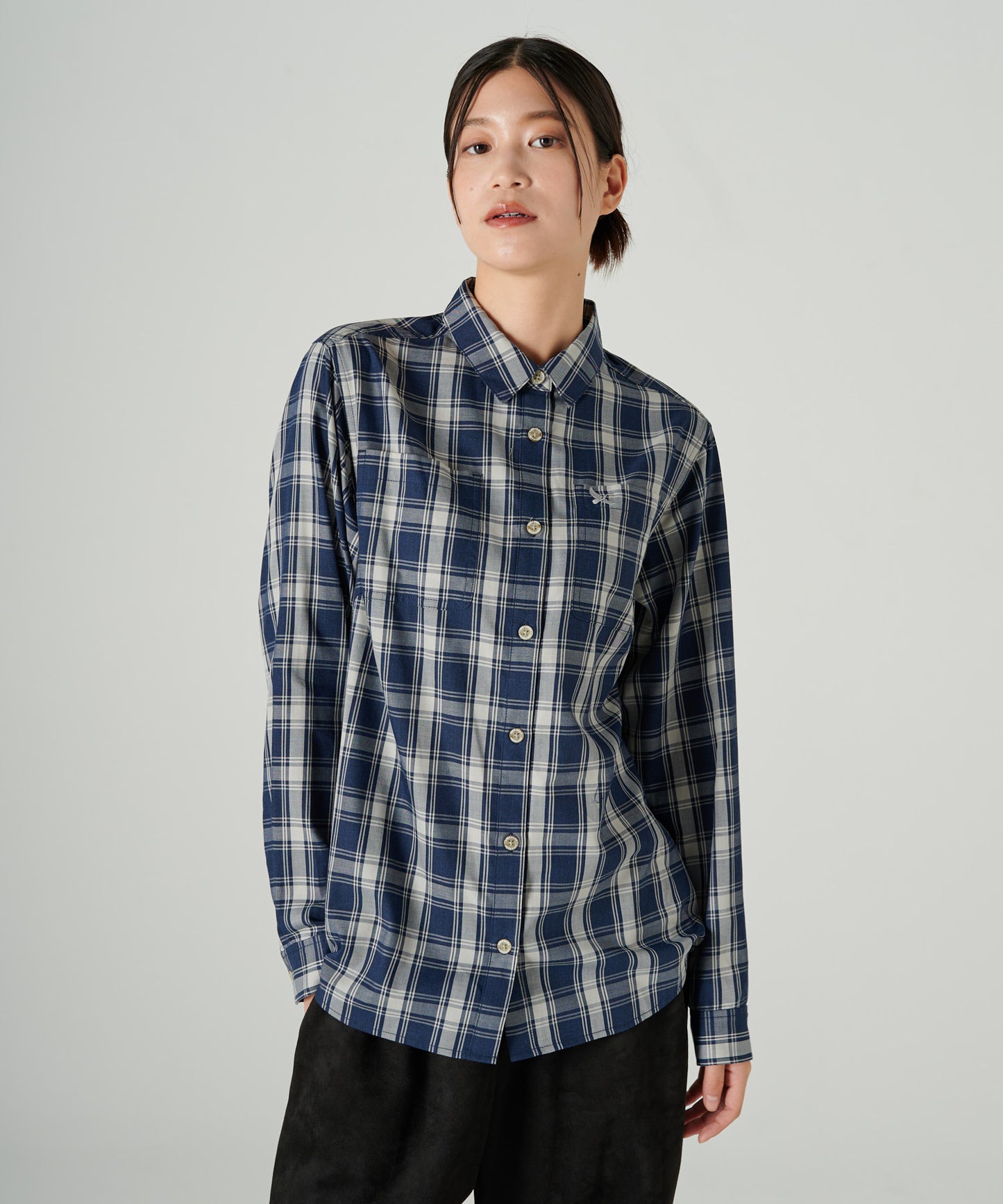 プレイド 長袖ツイルシャツ/LS PLAID TWILL SHIRT