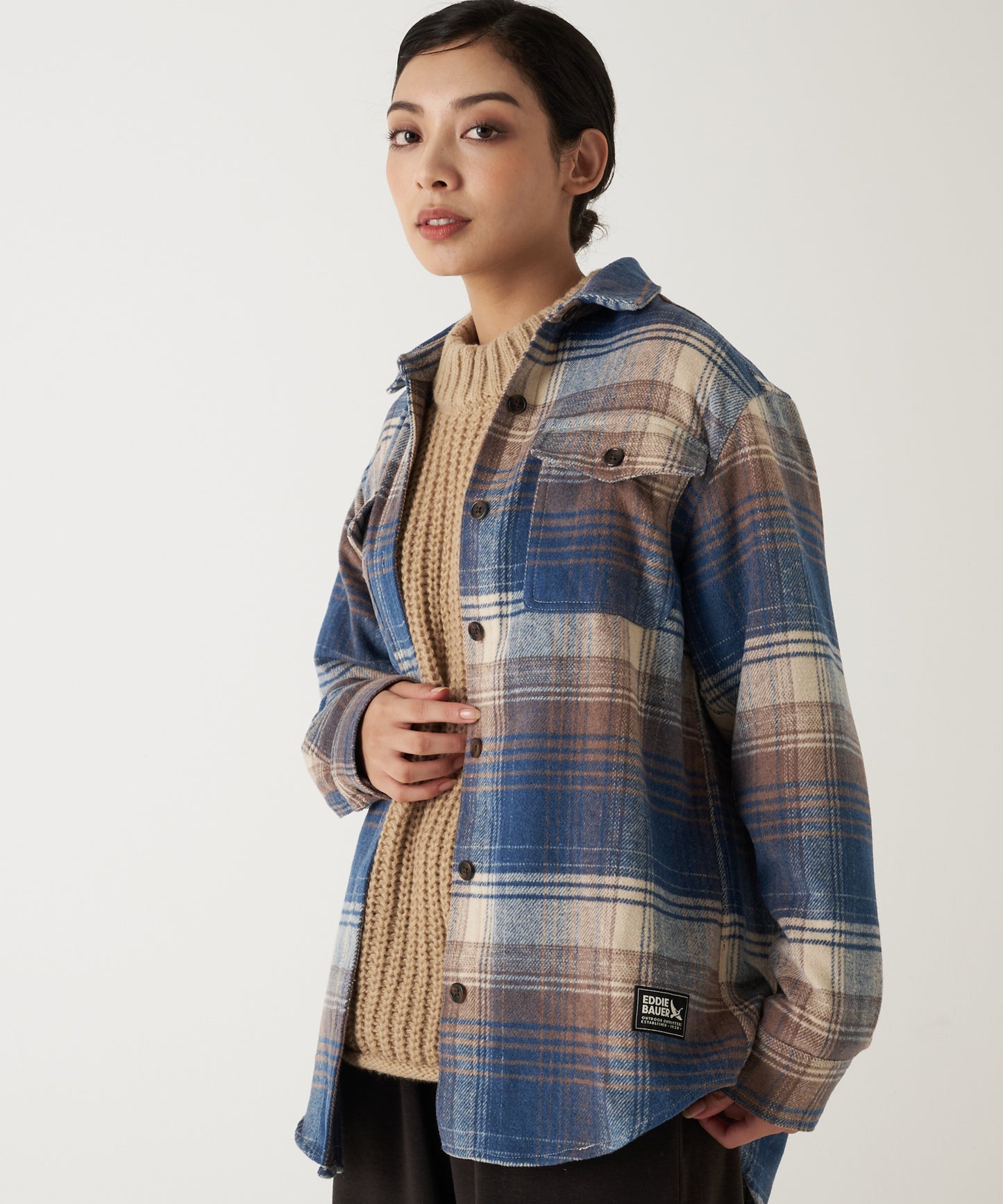 長袖 フランネル シャツジャケット/LS FLANNEL SHIRT JACKET