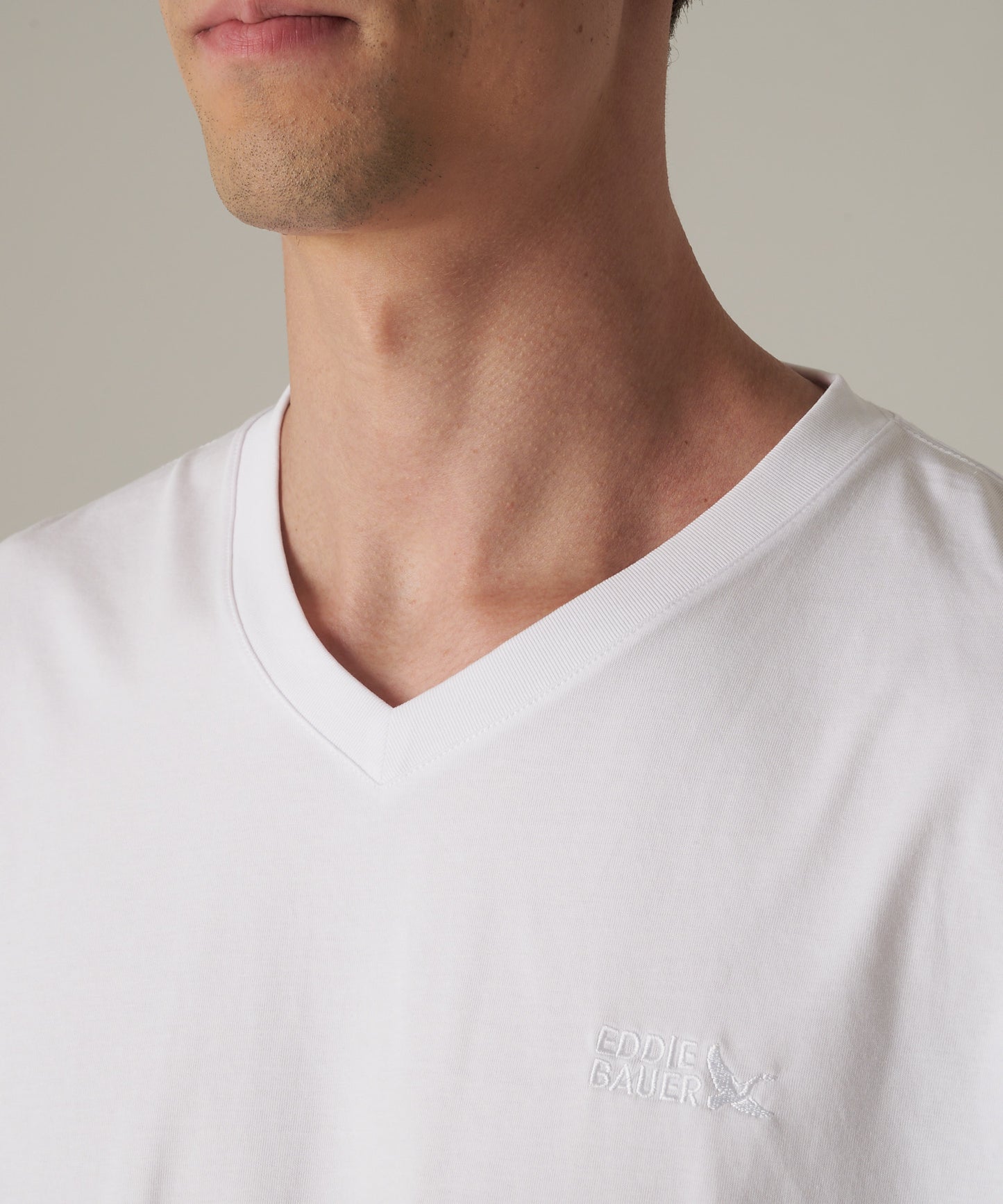 軽量 Vネック コットン半袖Tシャツ/SS LW COTTON V NECK TEE