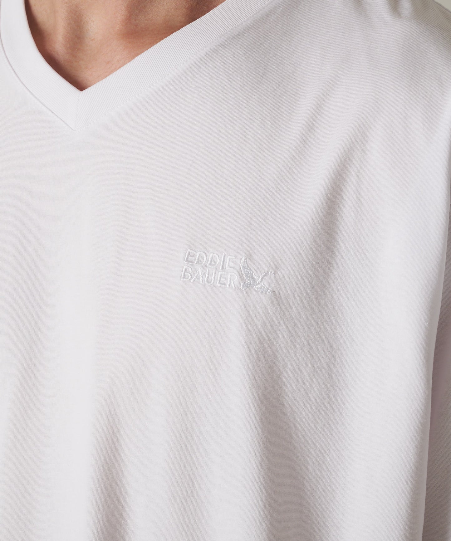 軽量 Vネック コットン半袖Tシャツ/SS LW COTTON V NECK TEE