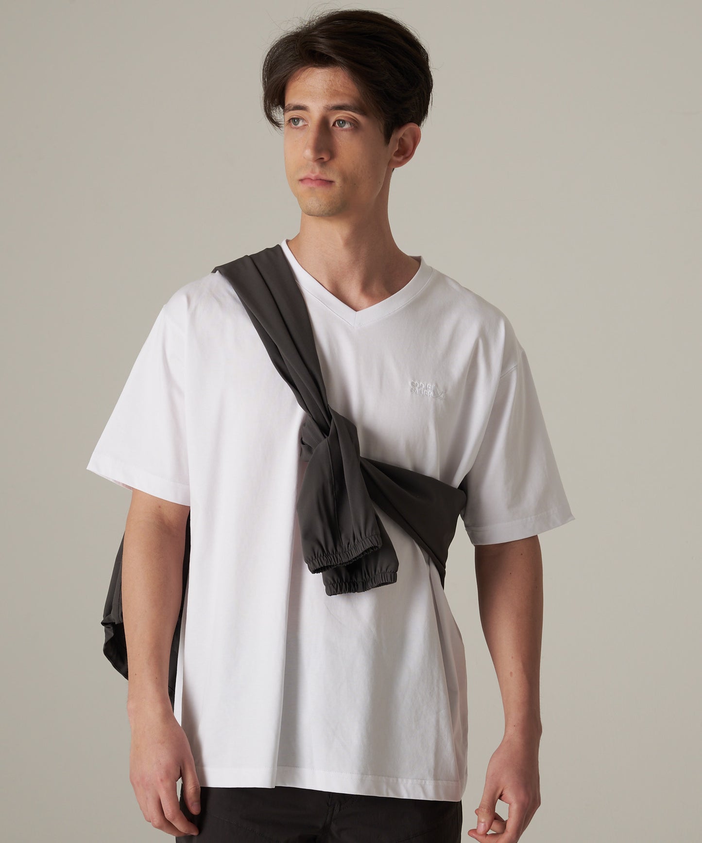 軽量 Vネック コットン半袖Tシャツ/SS LW COTTON V NECK TEE