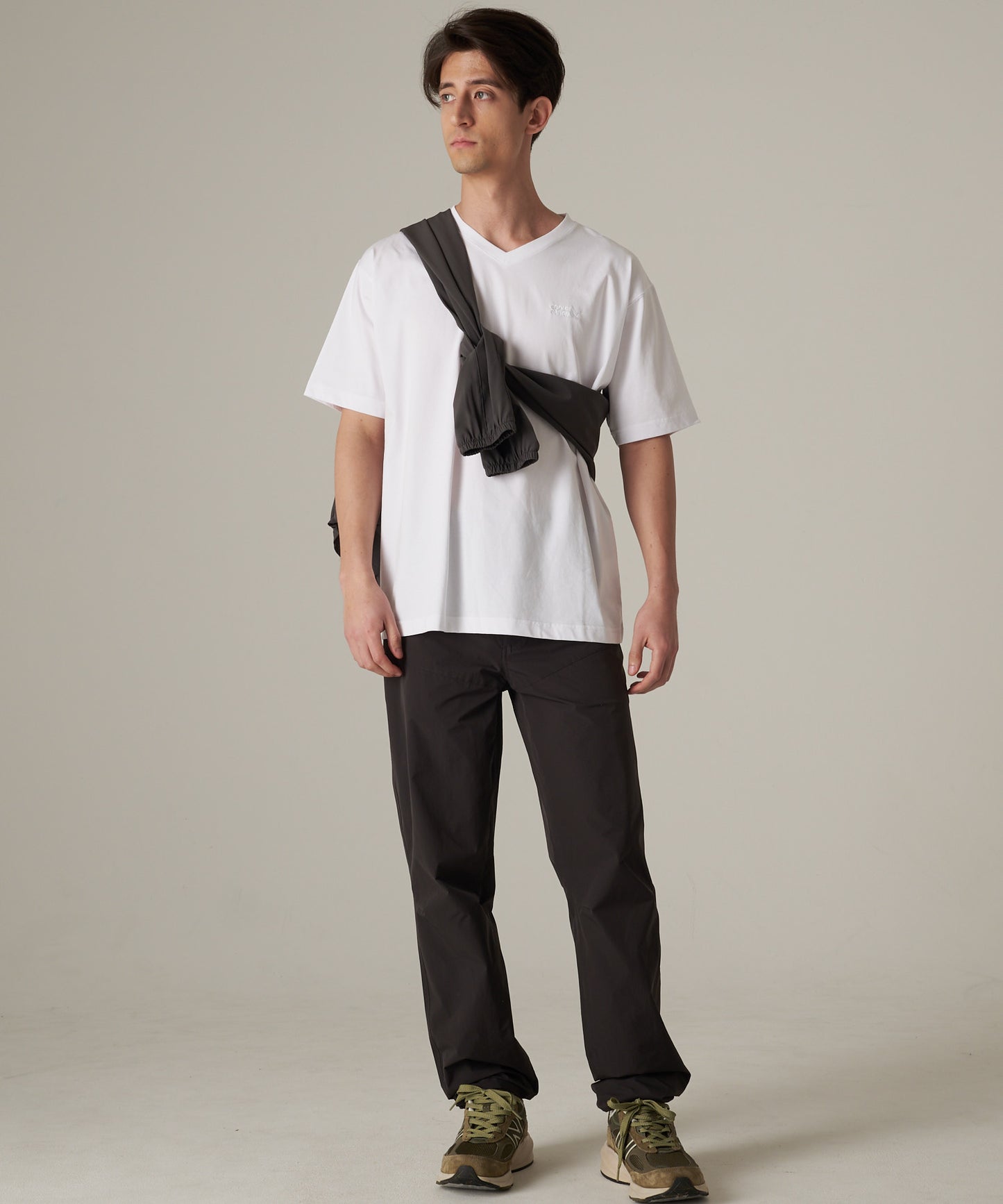 軽量 Vネック コットン半袖Tシャツ/SS LW COTTON V NECK TEE