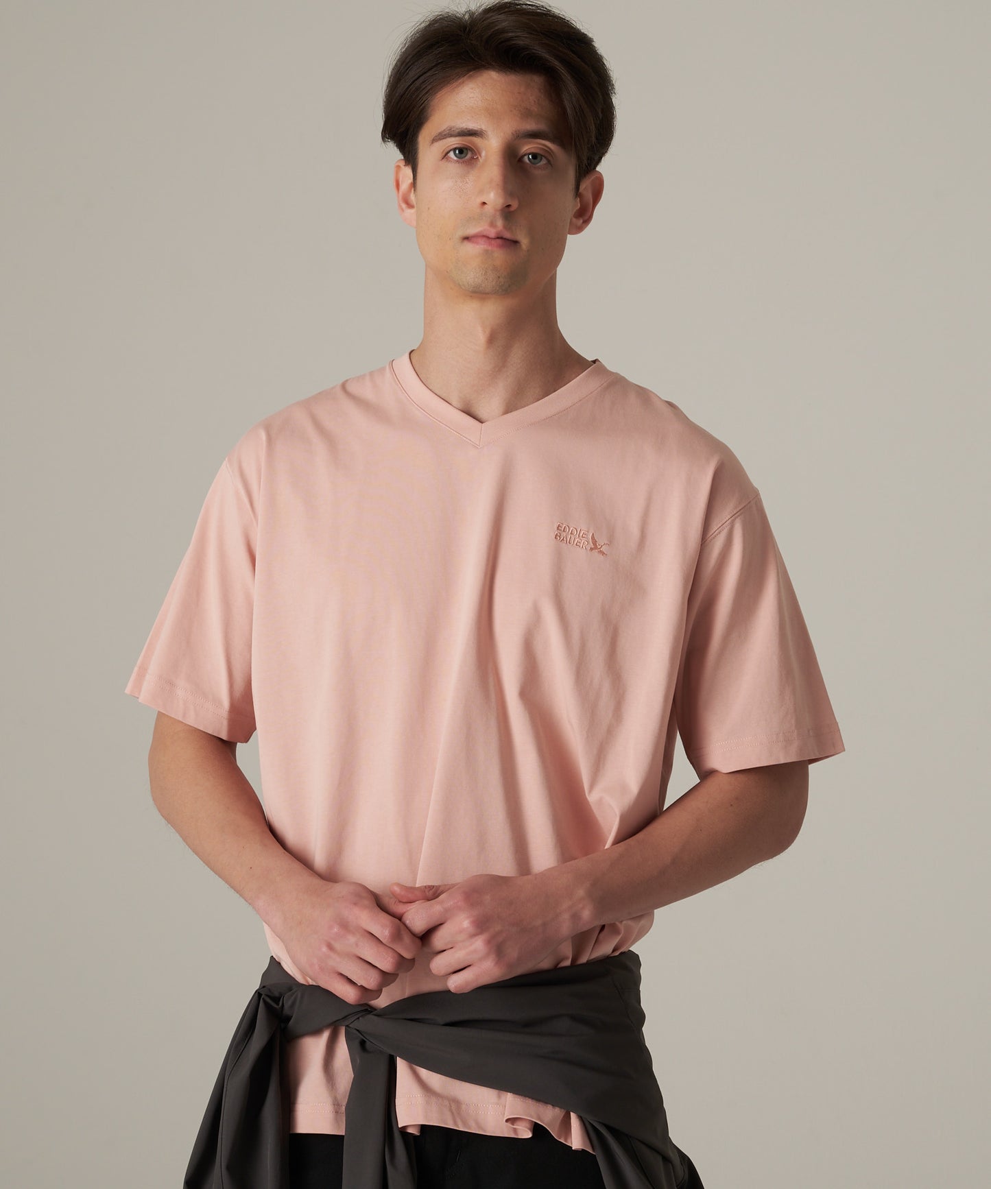 軽量 Vネック コットン半袖Tシャツ/SS LW COTTON V NECK TEE