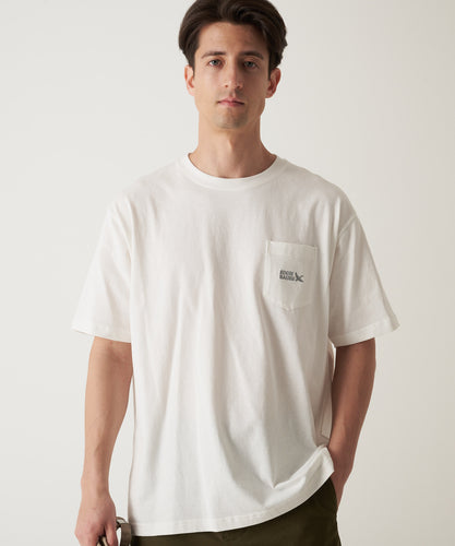 EBロゴ刺繍 ポケット半袖Tシャツ/EB LOGO EMB PKT SS TEE