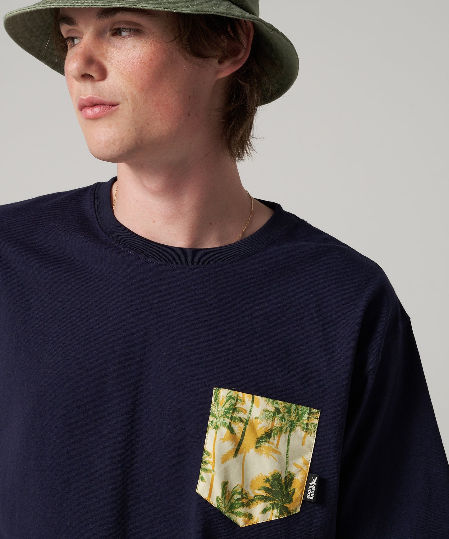 柄ポケット 半袖Tシャツ/PATTERN PKT SS TEE