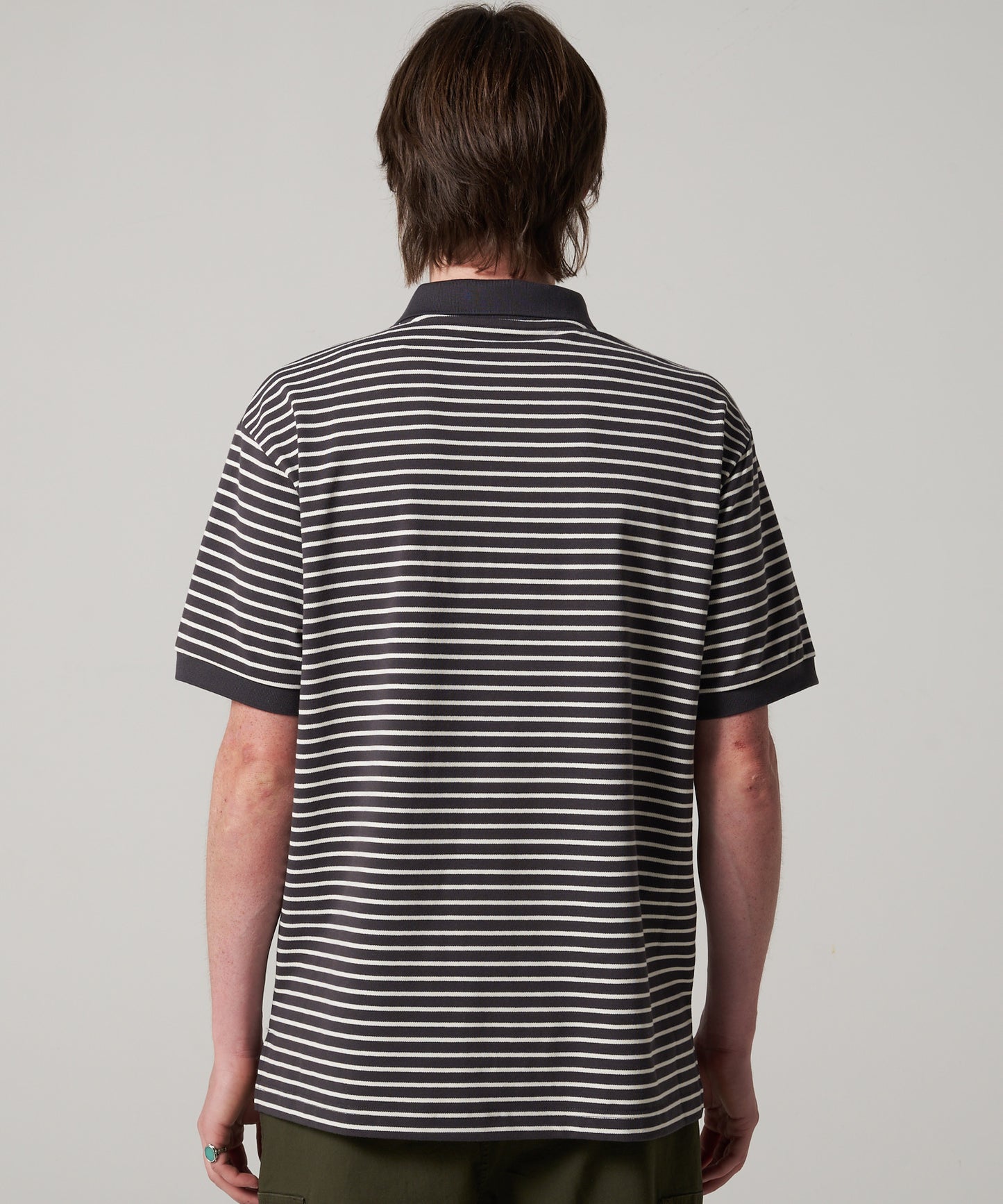 ボーダー ピケポロシャツ/BORDER PIQUE POLO