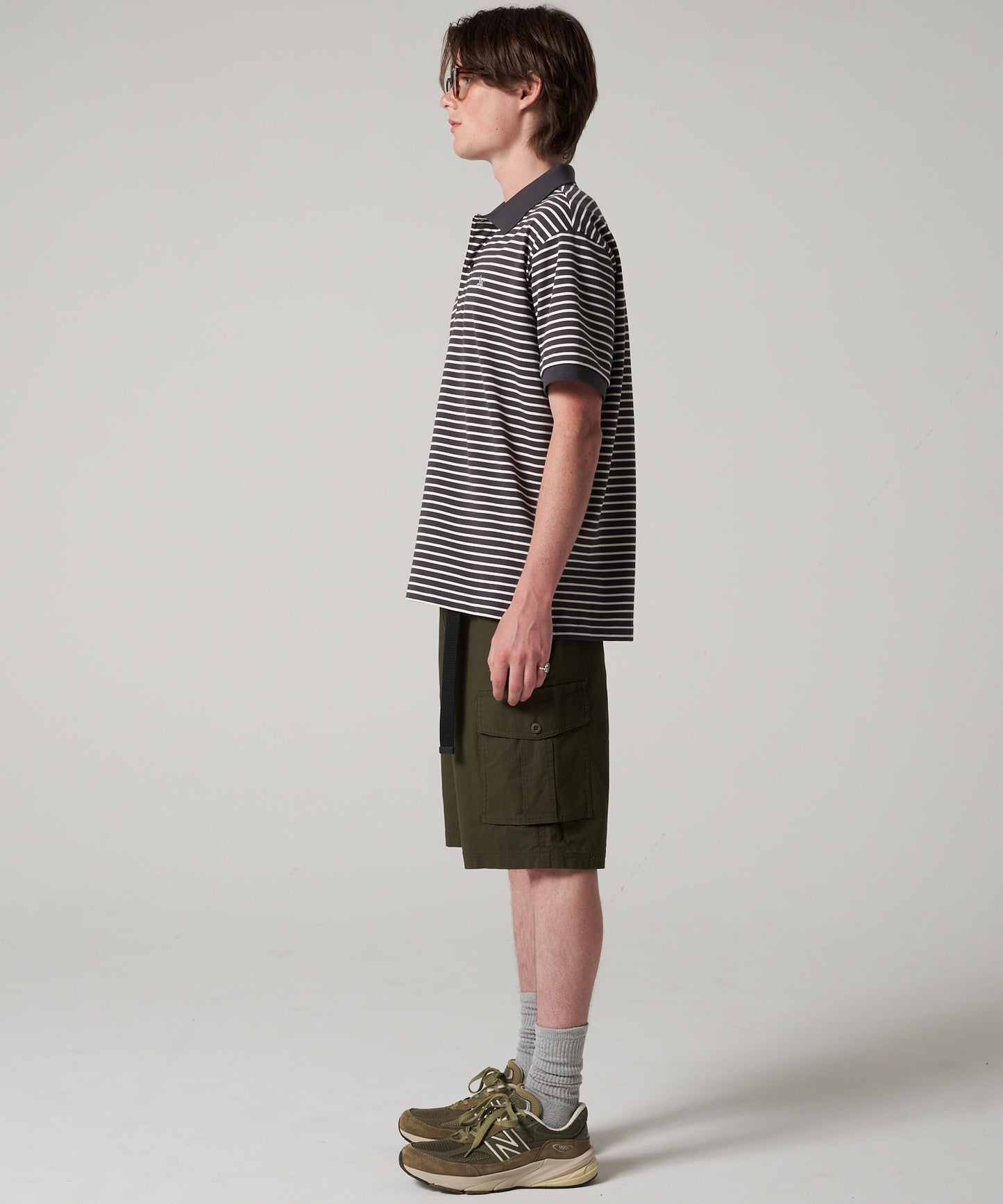 ボーダー ピケポロシャツ/BORDER PIQUE POLO