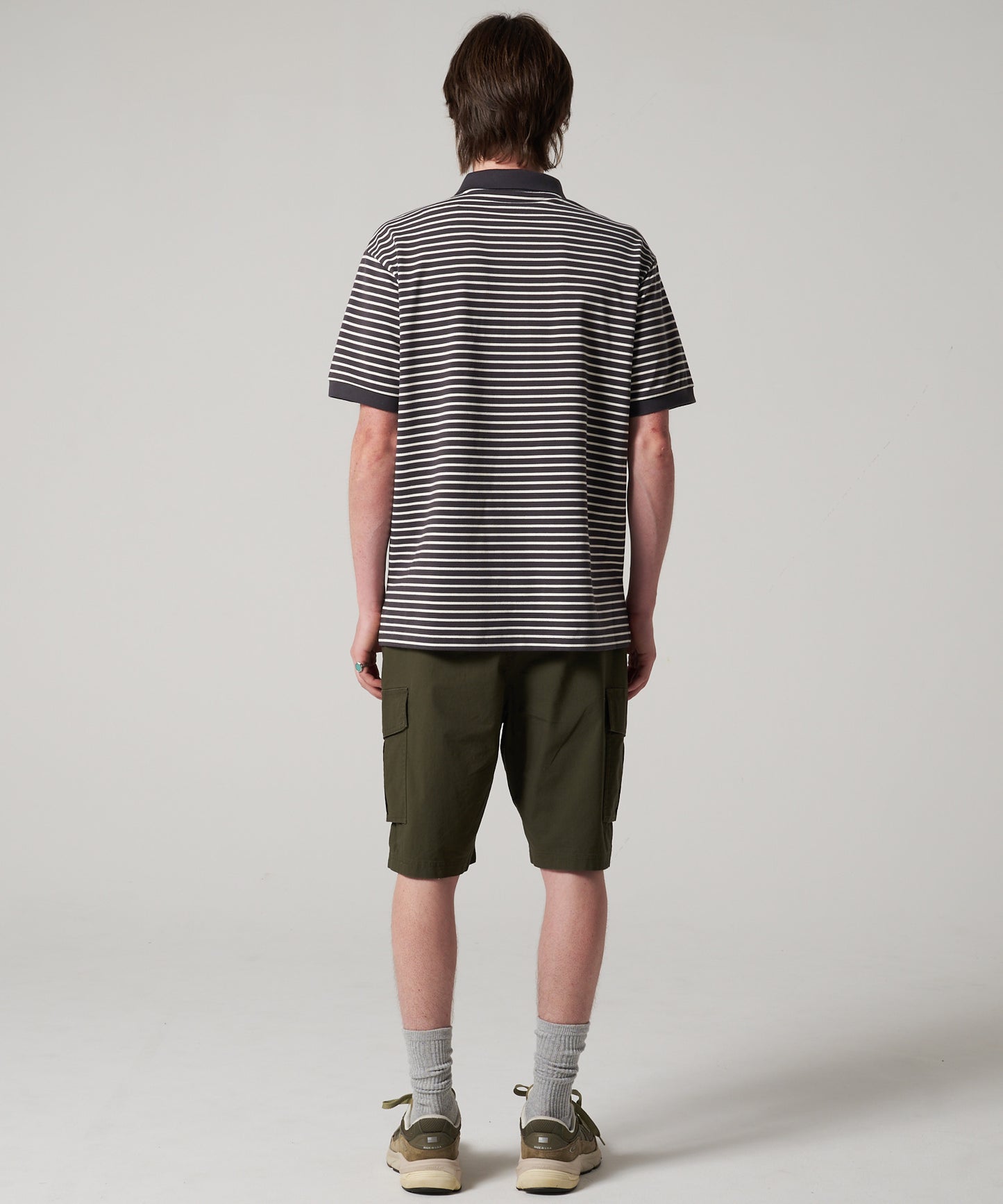 ボーダー ピケポロシャツ/BORDER PIQUE POLO