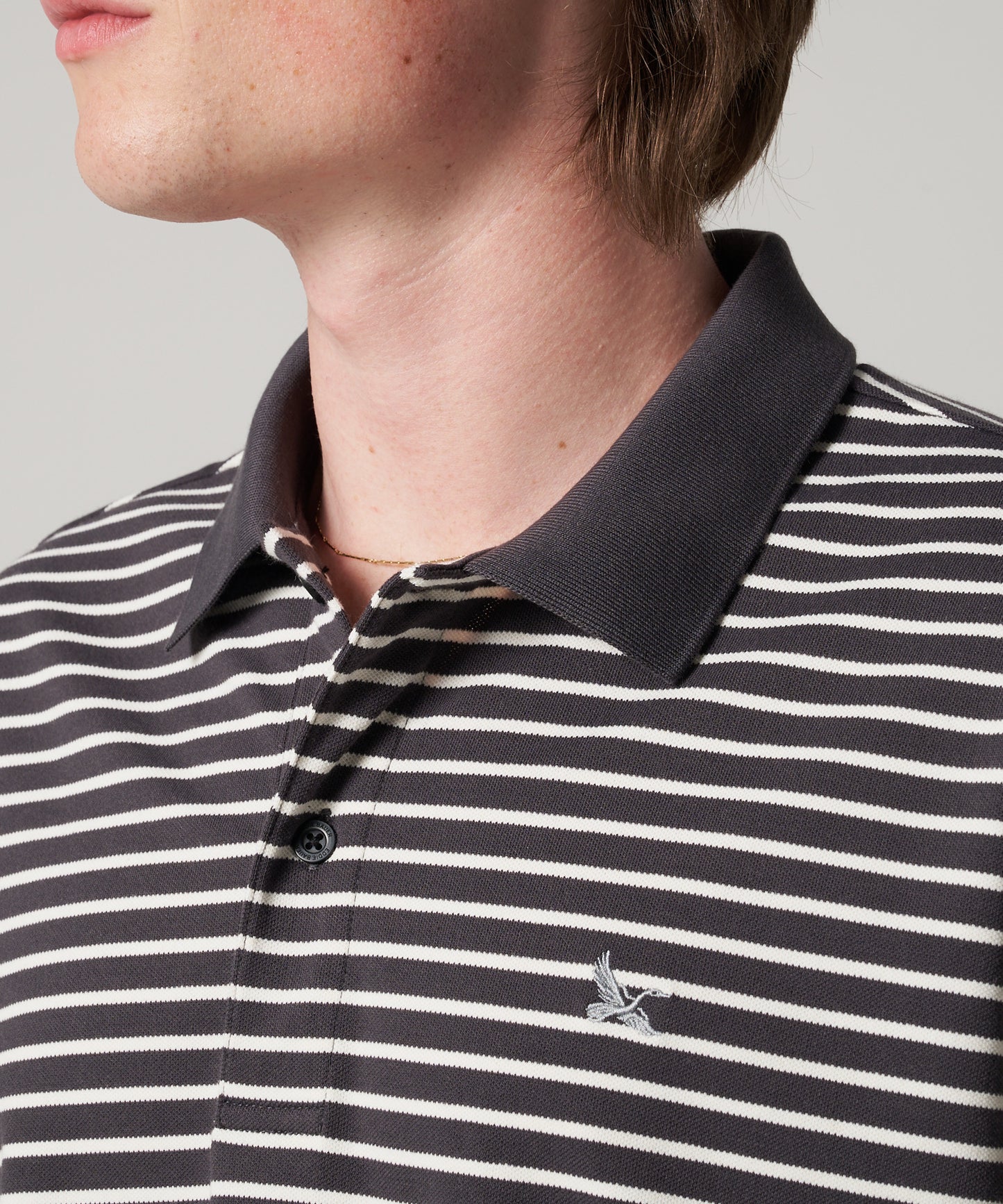 ボーダー ピケポロシャツ/BORDER PIQUE POLO