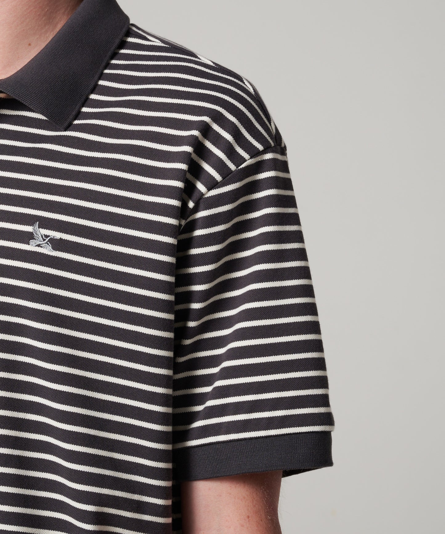 ボーダー ピケポロシャツ/BORDER PIQUE POLO