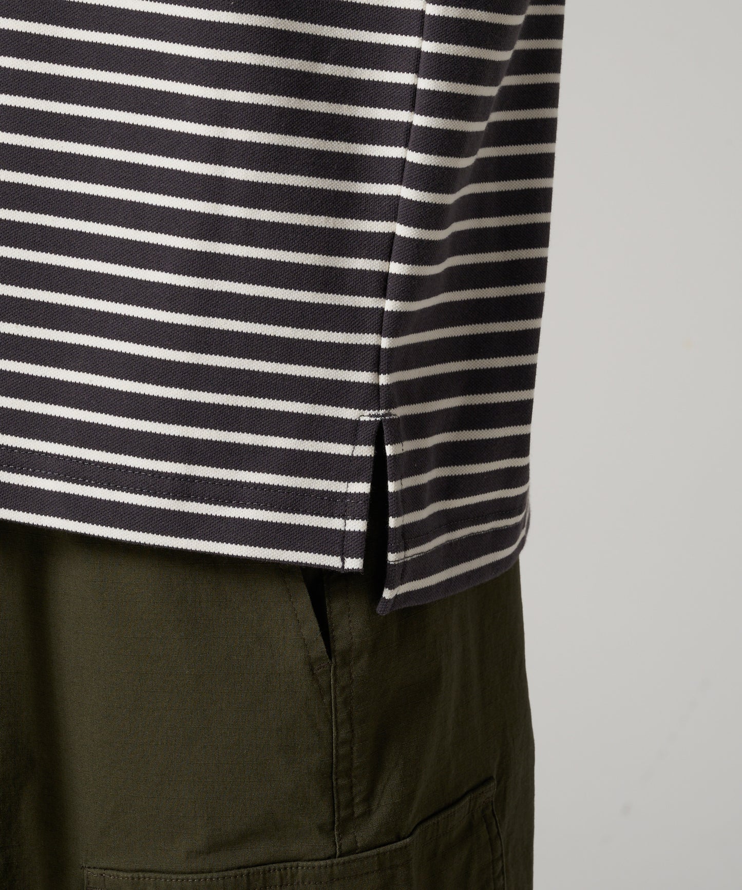 ボーダー ピケポロシャツ/BORDER PIQUE POLO