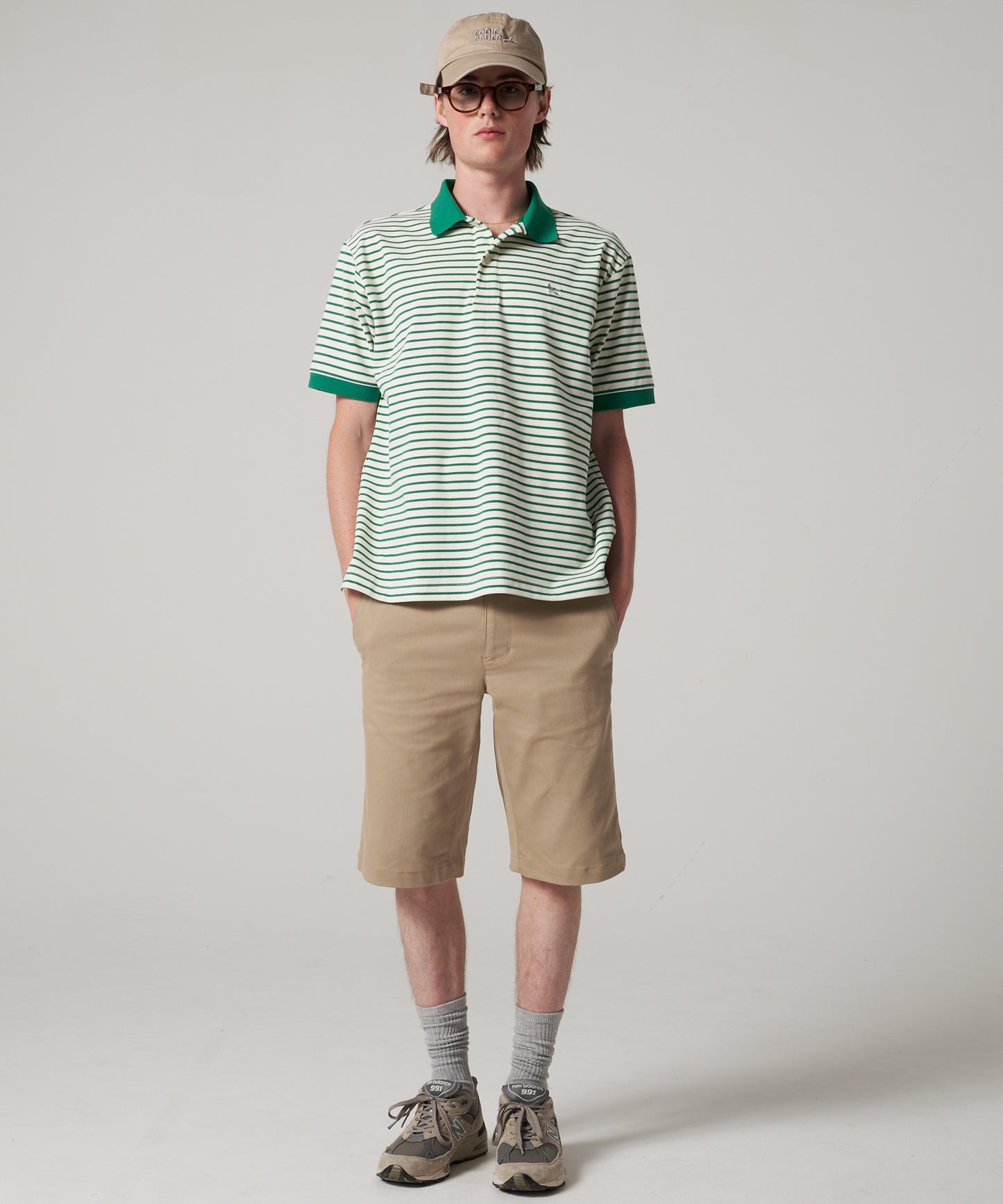 ボーダー ピケポロシャツ/BORDER PIQUE POLO