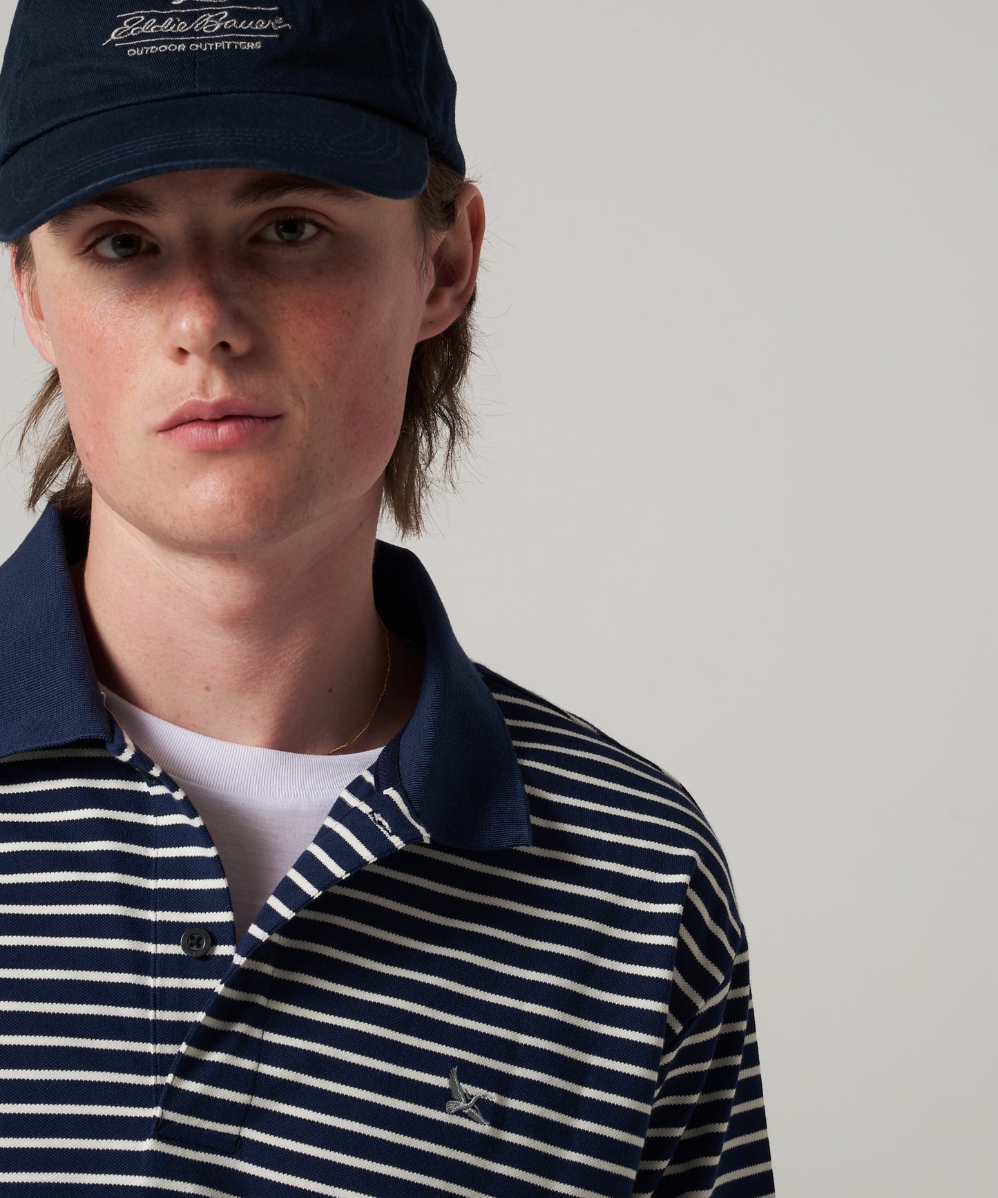 ボーダー ピケポロシャツ/BORDER PIQUE POLO