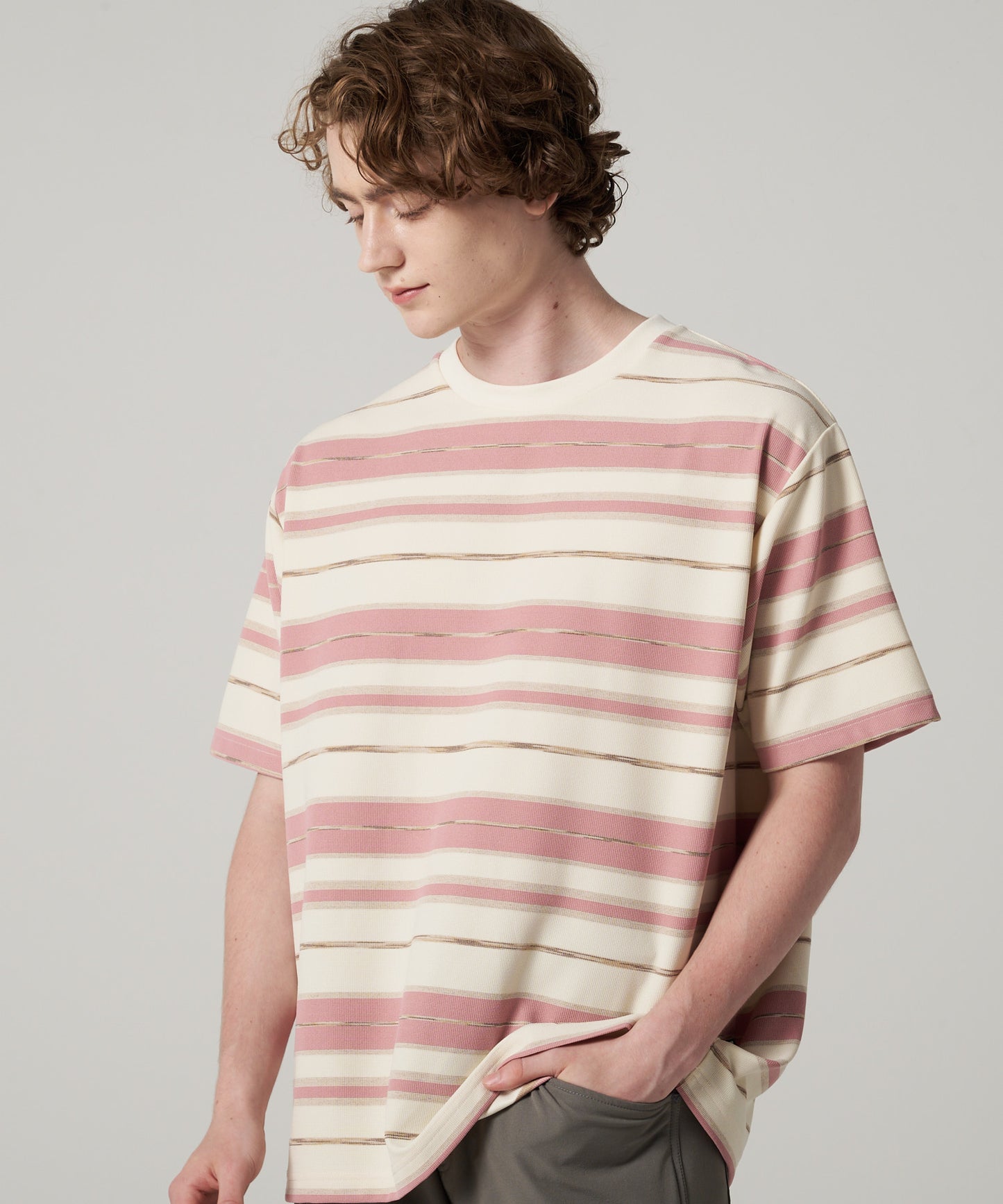 マルチボーダー 半袖Tシャツ/MULTI BORDER SS TEE