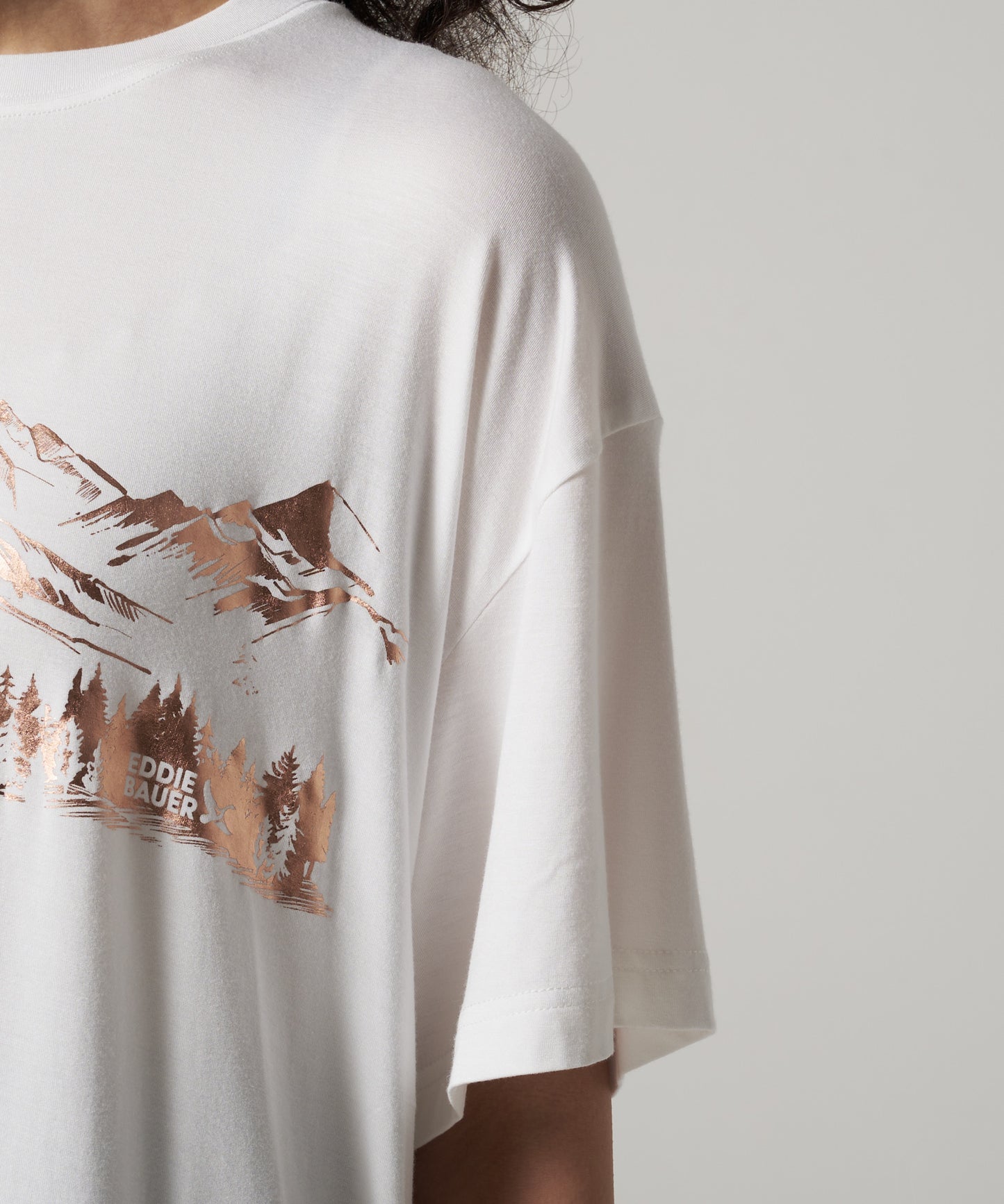 【2BUY対象】箔プリント 半袖Tシャツ/FOIL PRINT SS TEE