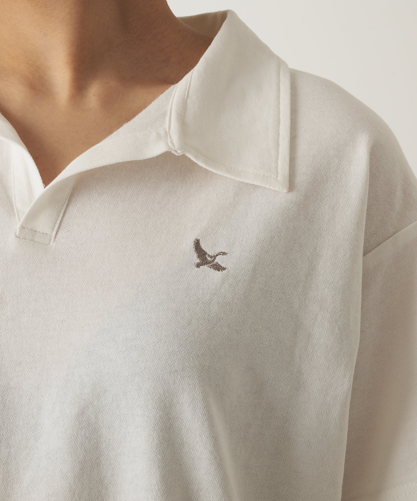 開襟 Tシャツ/OPEN COLLAR TEE