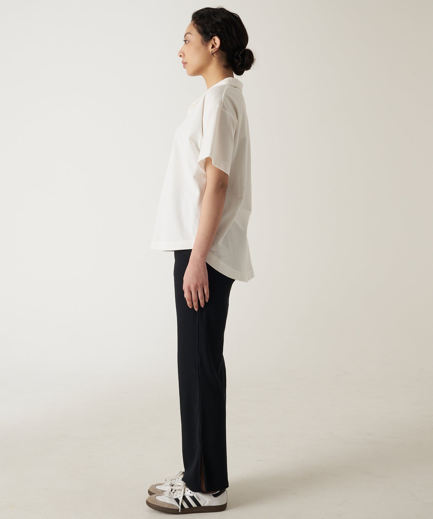 開襟 Tシャツ/OPEN COLLAR TEE