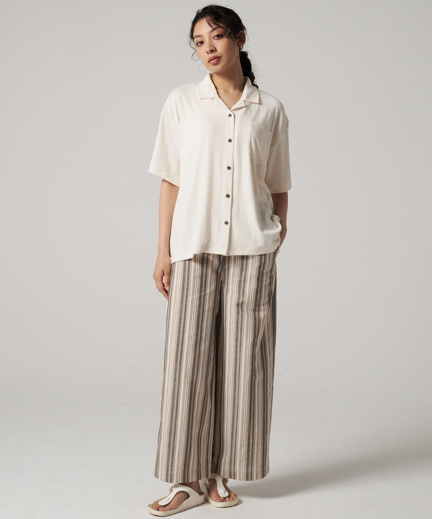 ジャージー 開襟シャツ/OPEN COLLAR JERSEY SHIRT