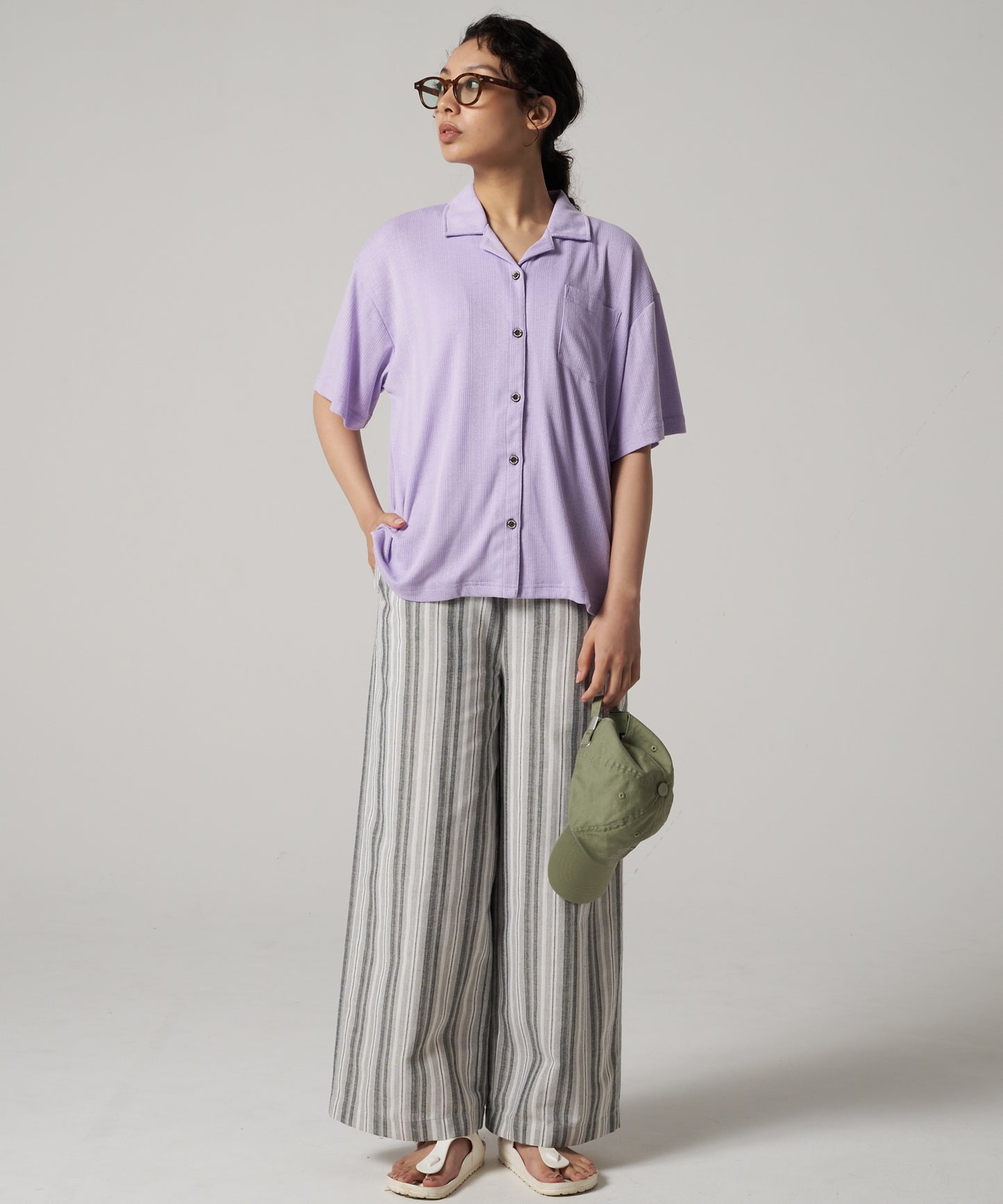 ジャージー 開襟シャツ/OPEN COLLAR JERSEY SHIRT