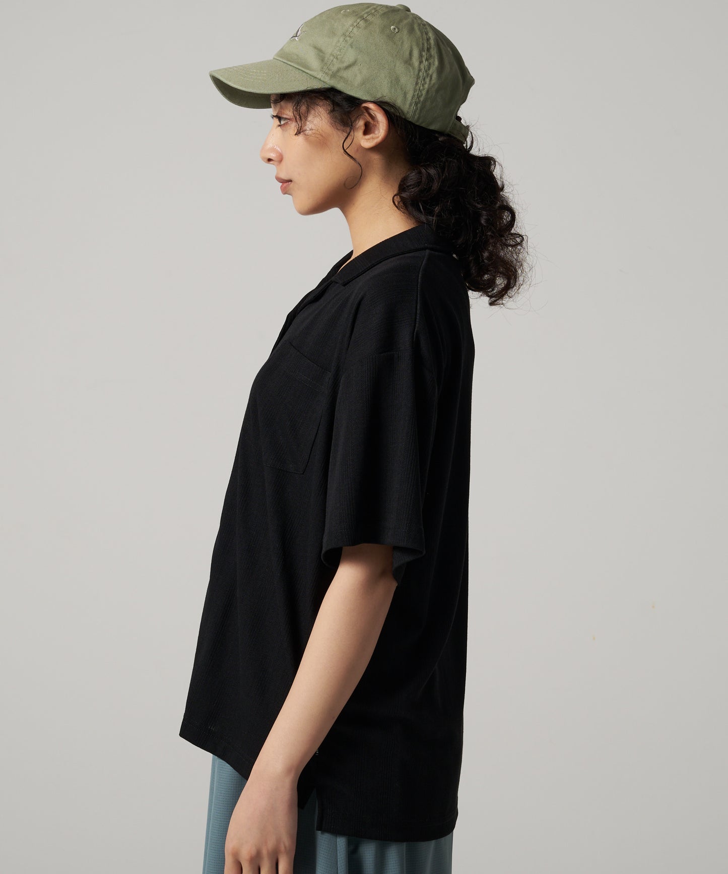 ジャージー 開襟シャツ/OPEN COLLAR JERSEY SHIRT