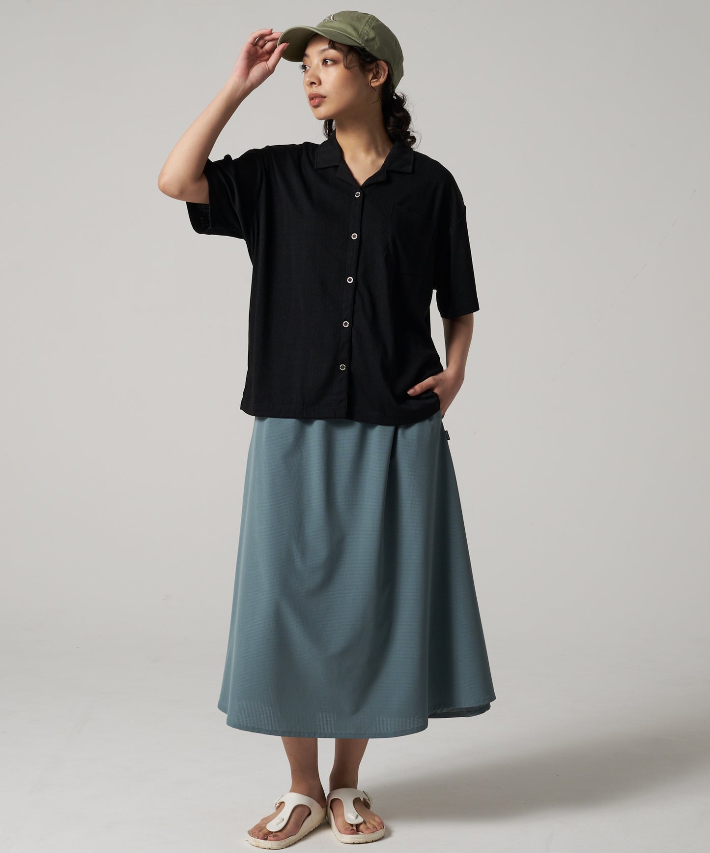 ジャージー 開襟シャツ/OPEN COLLAR JERSEY SHIRT