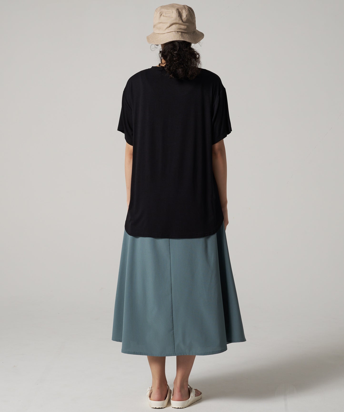 Vネック チュニックTシャツ/V-NECK TEE TUNIC