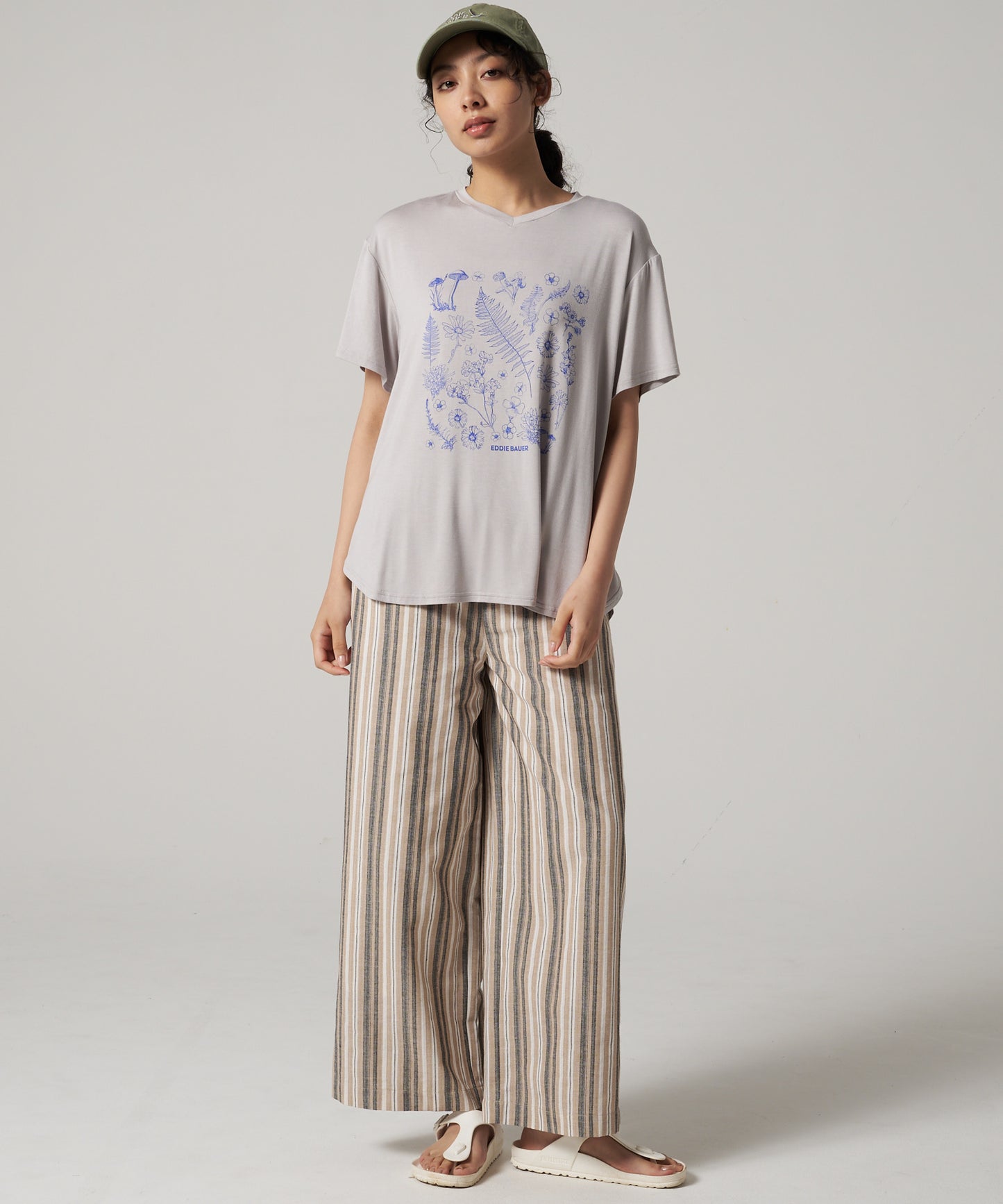 Vネック チュニックTシャツ/V-NECK TEE TUNIC