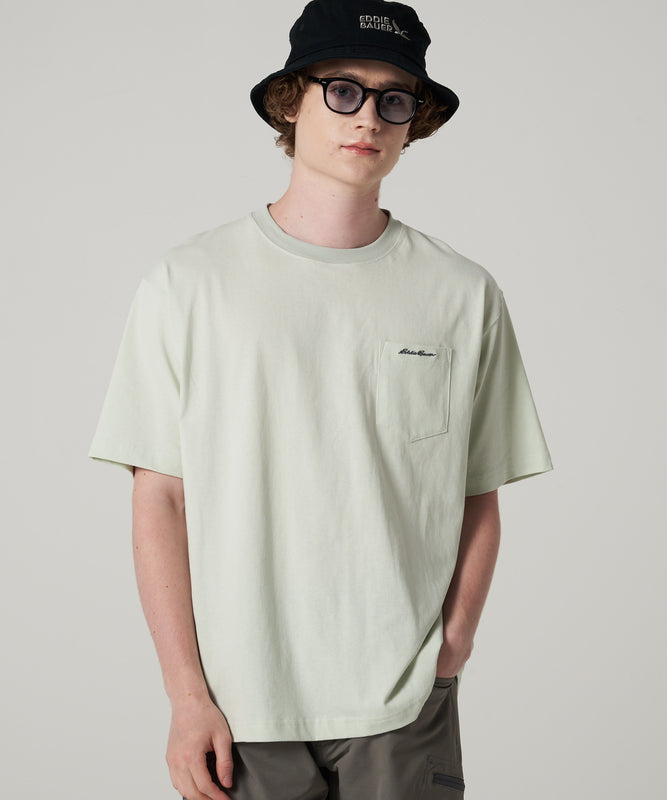 クラシック ロゴ刺繡 ポケットTシャツ/CLASSIC LOGO EMB PKT TEE