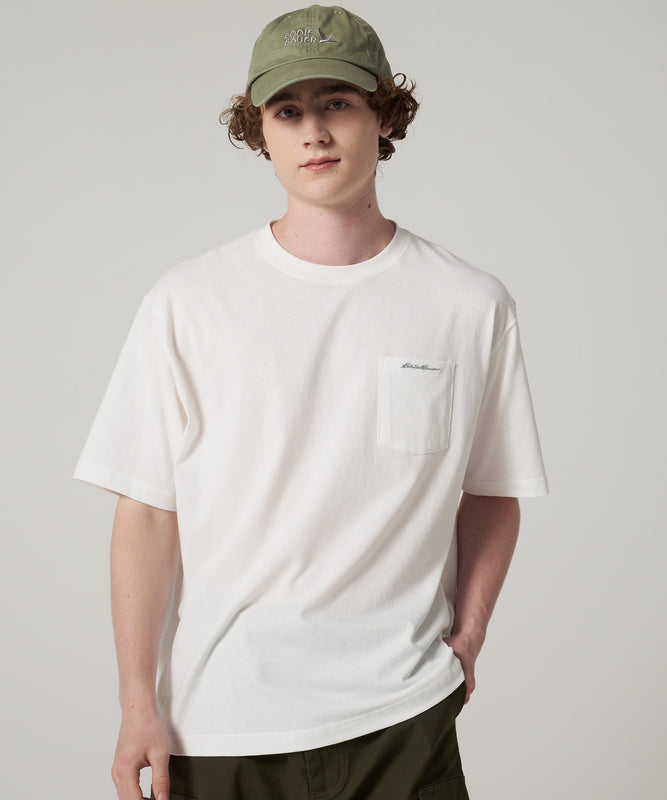クラシック ロゴ刺繡 ポケットTシャツ/CLASSIC LOGO EMB PKT TEE