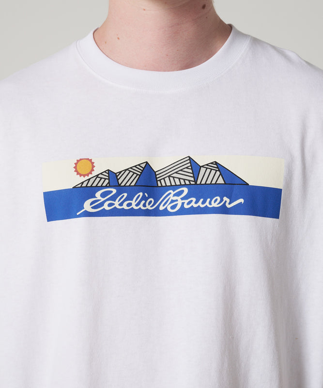 マウンテン ロゴプリントTシャツ/MOUNTAIN LOGO PRINT TEE