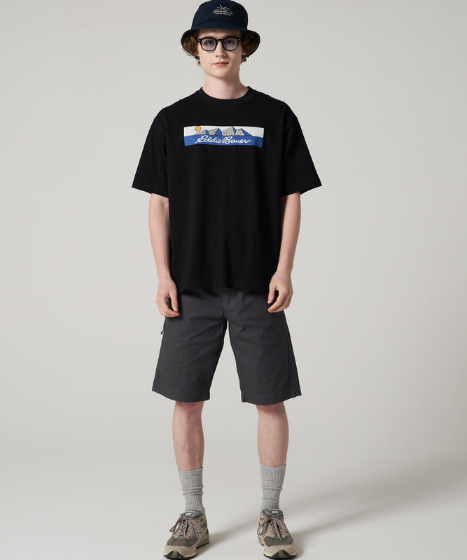 マウンテン ロゴプリントTシャツ/MOUNTAIN LOGO PRINT TEE