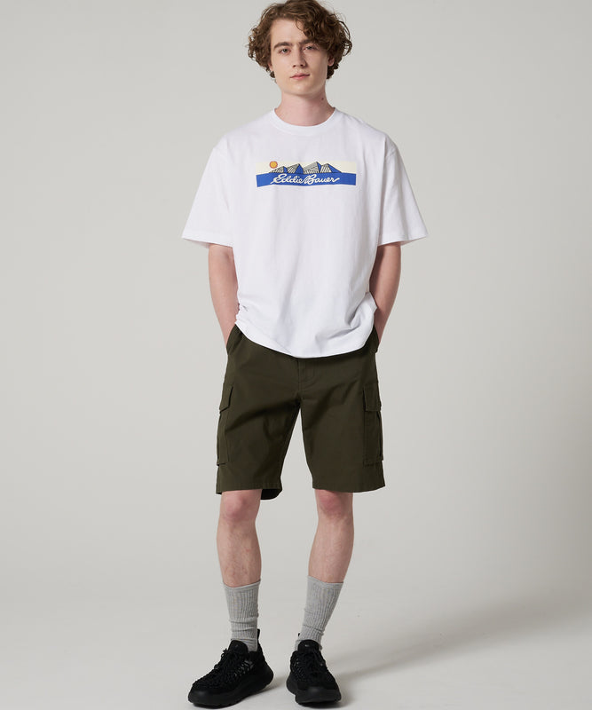 マウンテン ロゴプリントTシャツ/MOUNTAIN LOGO PRINT TEE