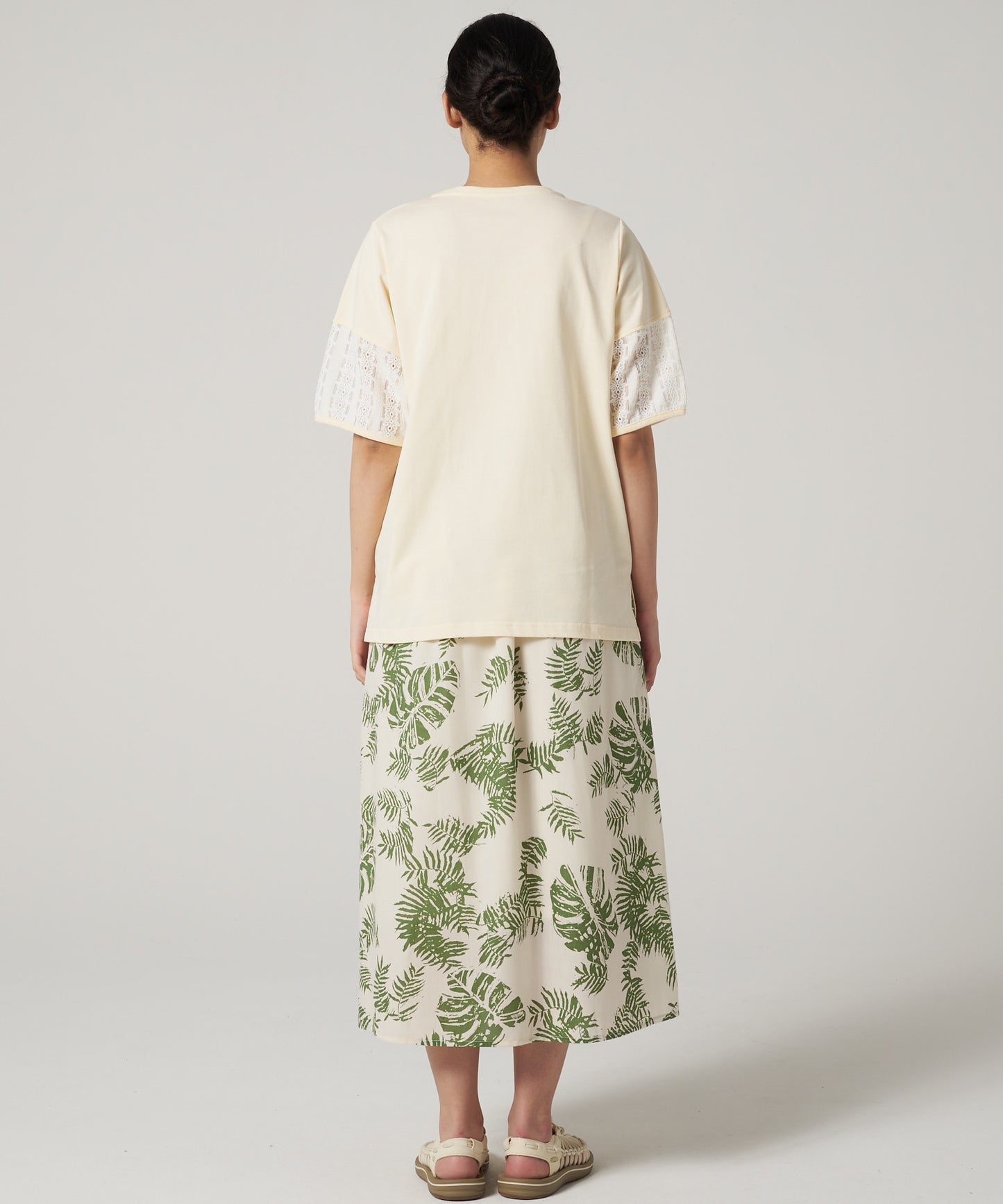 レーススリーブ 半袖Tシャツ/LACE SLEEVE SS TEE
