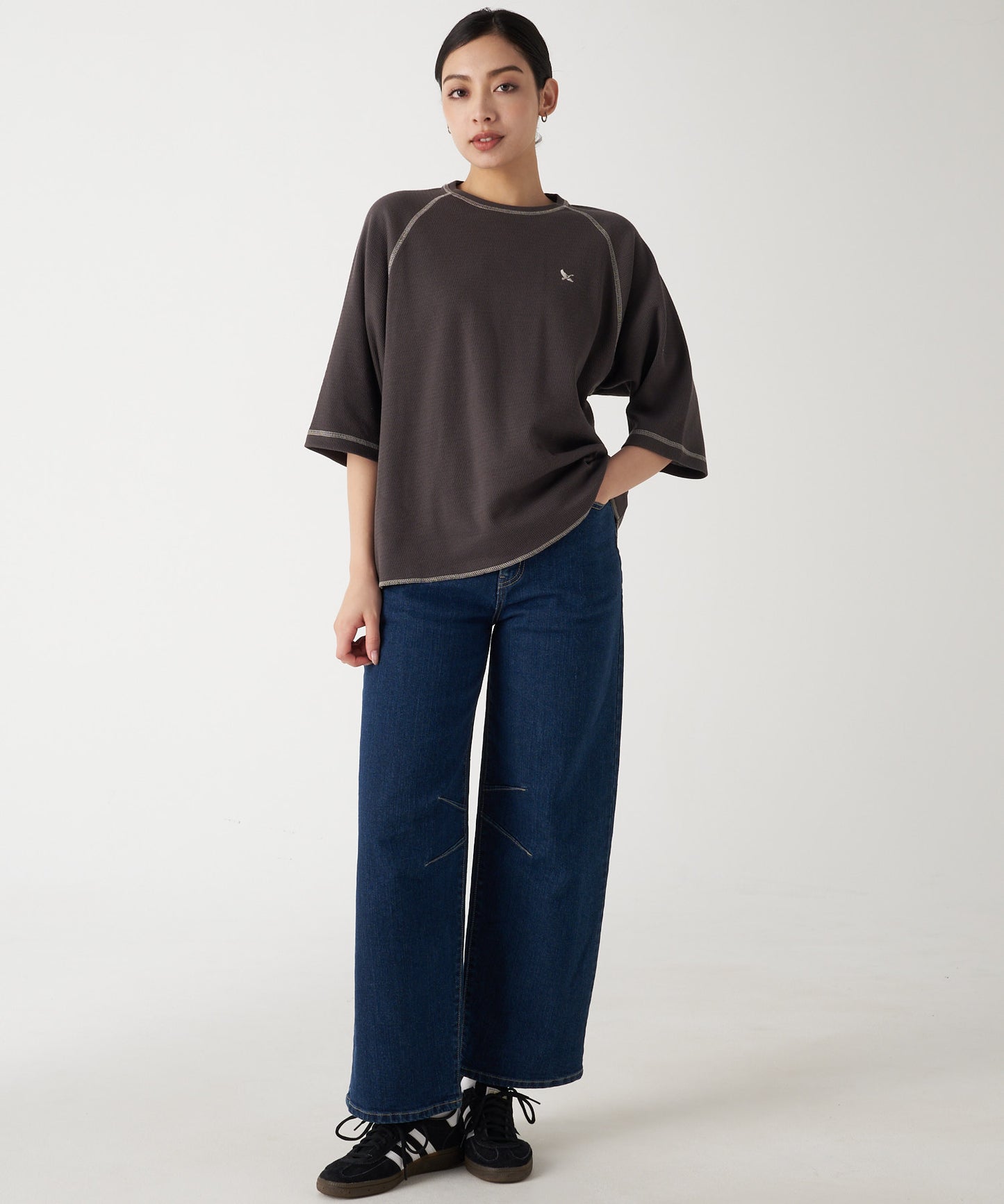 ワイドレッグス カーヴィ ジーンズ/WIDE LEGS CURVY JEANS