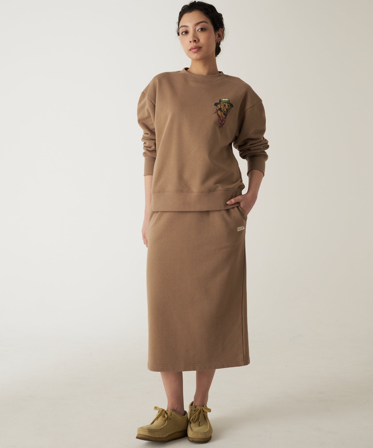 スリット スウェットスカート/SLIT SWEAT SKIRT