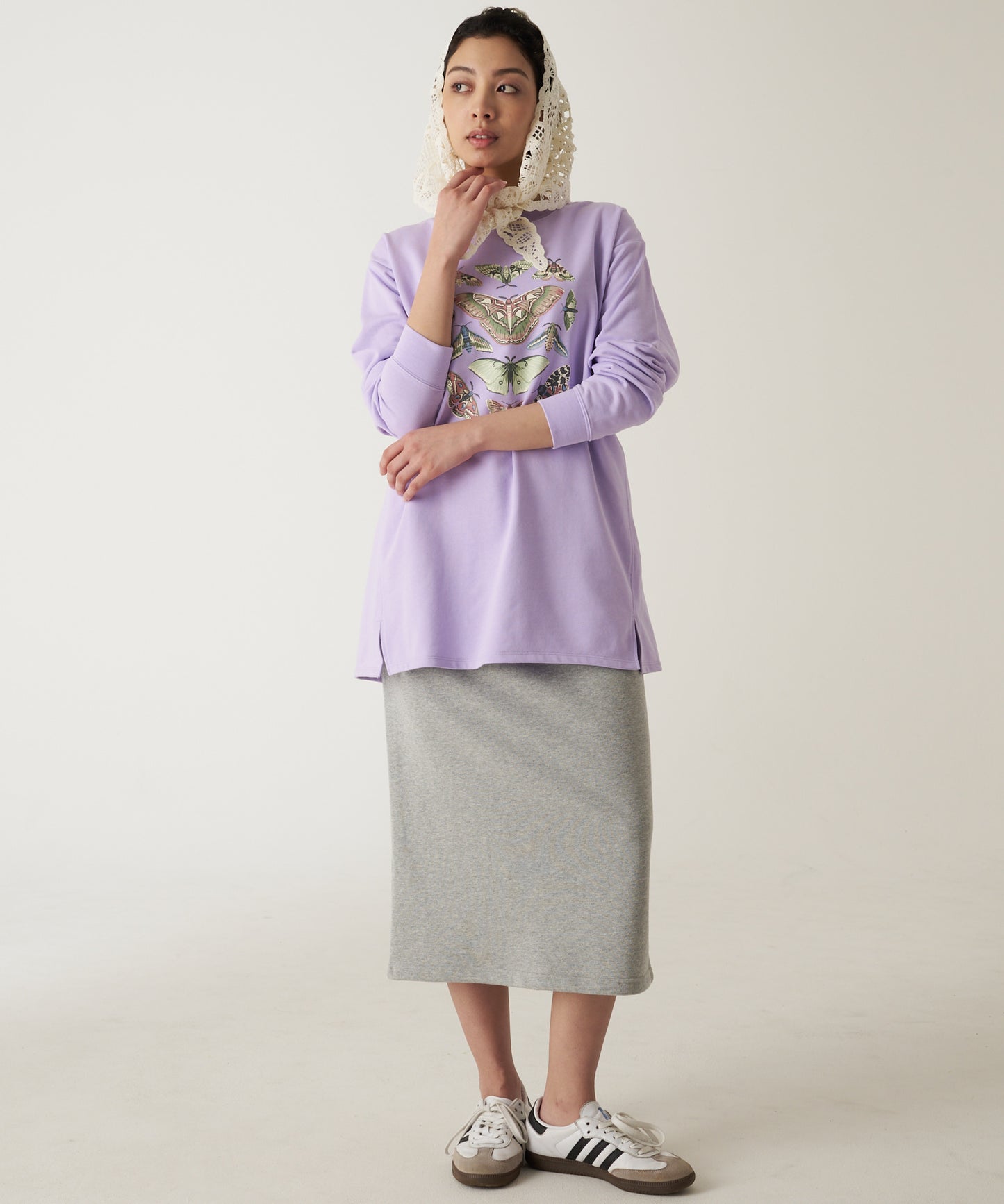 スリット スウェットスカート/SLIT SWEAT SKIRT