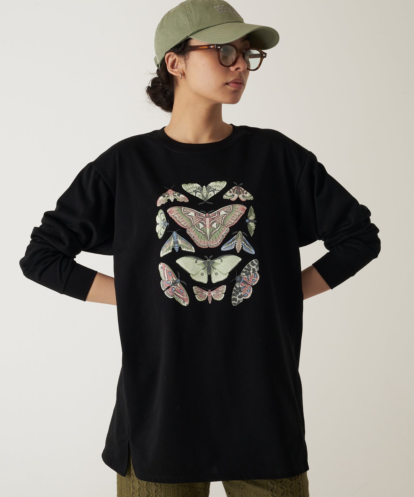 長袖 グラフィック ライトスウェット/LS GRAPHIC LT SWEAT