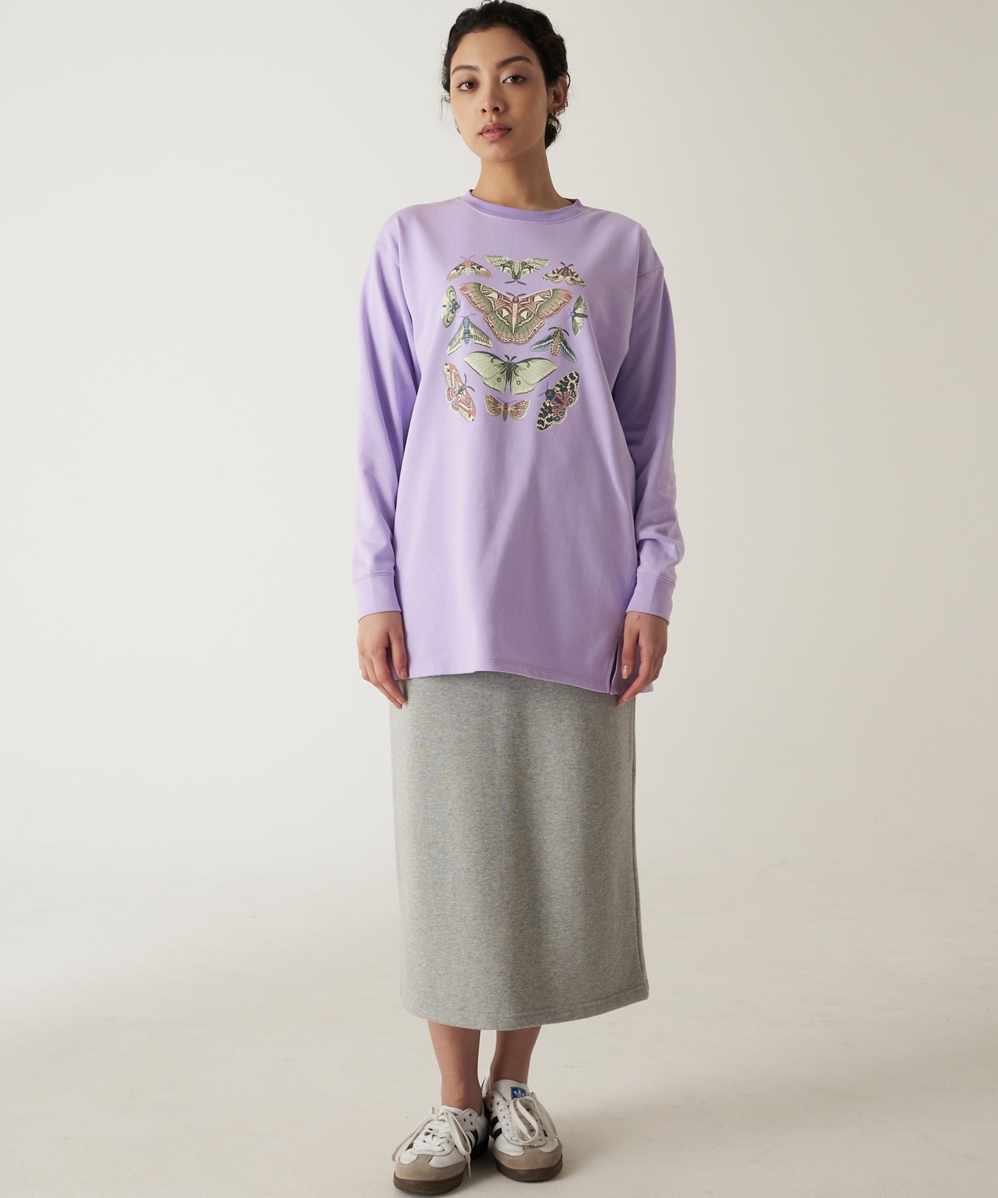 長袖 グラフィック ライトスウェット/LS GRAPHIC LT SWEAT