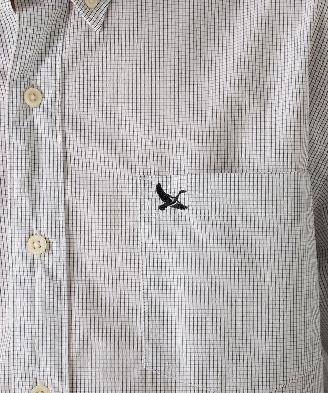 チェック ブロード 刺繍シャツ/CHECK EMB BD SHIRTS