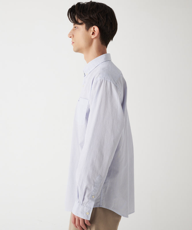 チェック ブロード 刺繍シャツ/CHECK EMB BD SHIRTS