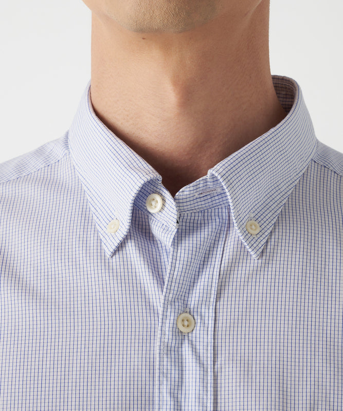 チェック ブロード 刺繍シャツ/CHECK EMB BD SHIRTS