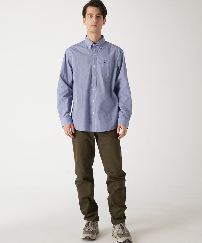 チェック ブロード 刺繍シャツ/CHECK EMB BD SHIRTS