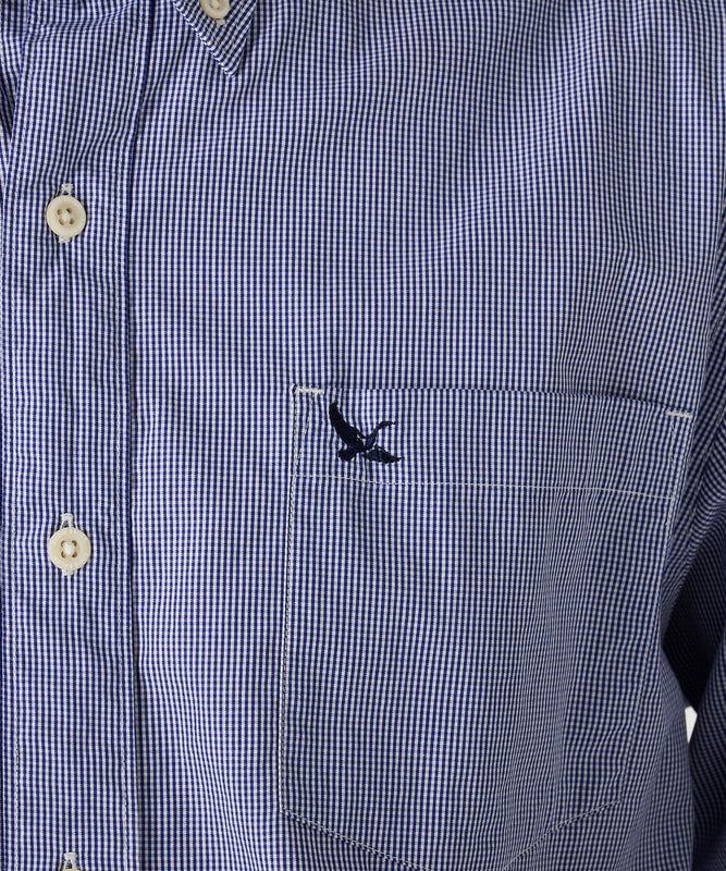 チェック ブロード 刺繍シャツ/CHECK EMB BD SHIRTS