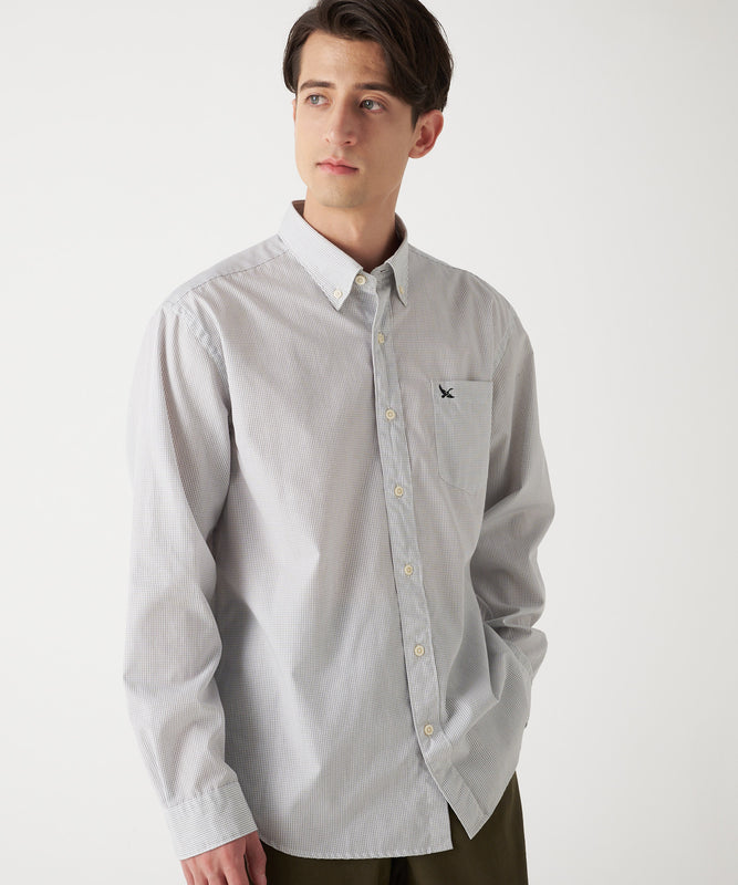 チェック ブロード 刺繍シャツ/CHECK EMB BD SHIRTS