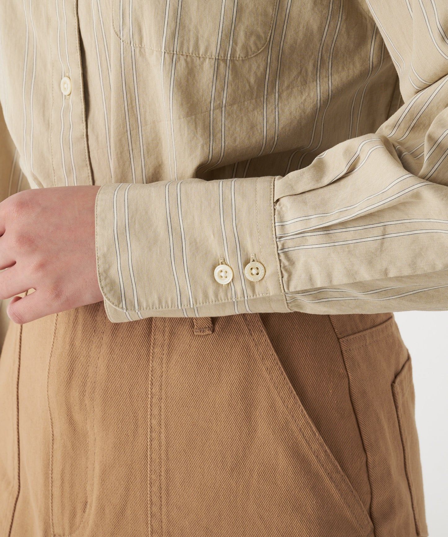 ストライプコットン 長袖シャツ/LS STRIPE COTTON SHIRT